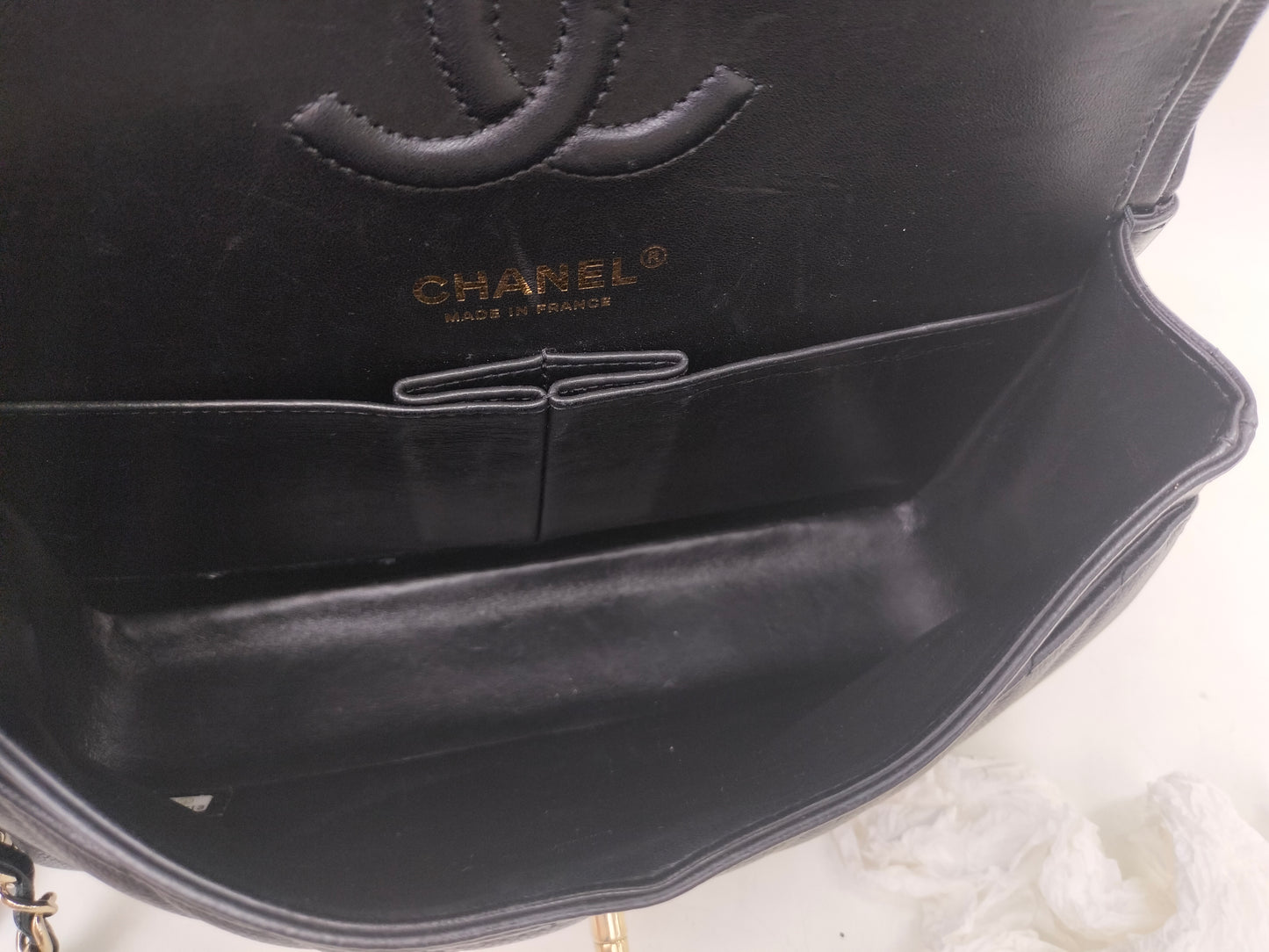 Chanel Small Chevron Caviar Black GHW DF #31