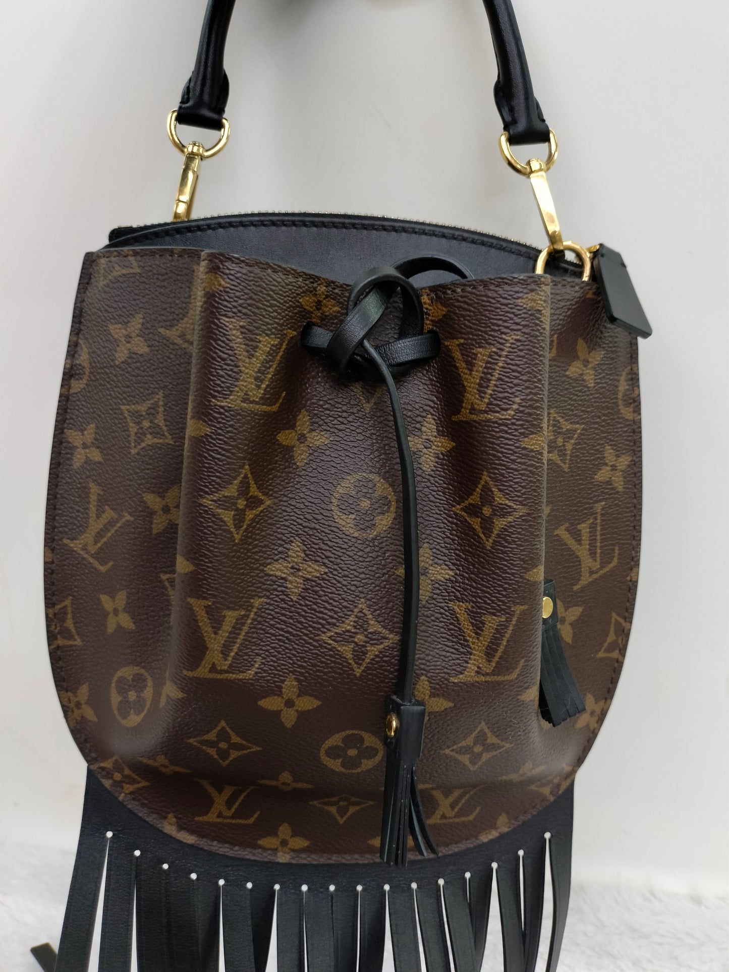 LV Fringed Noe Monogram Noir 2016