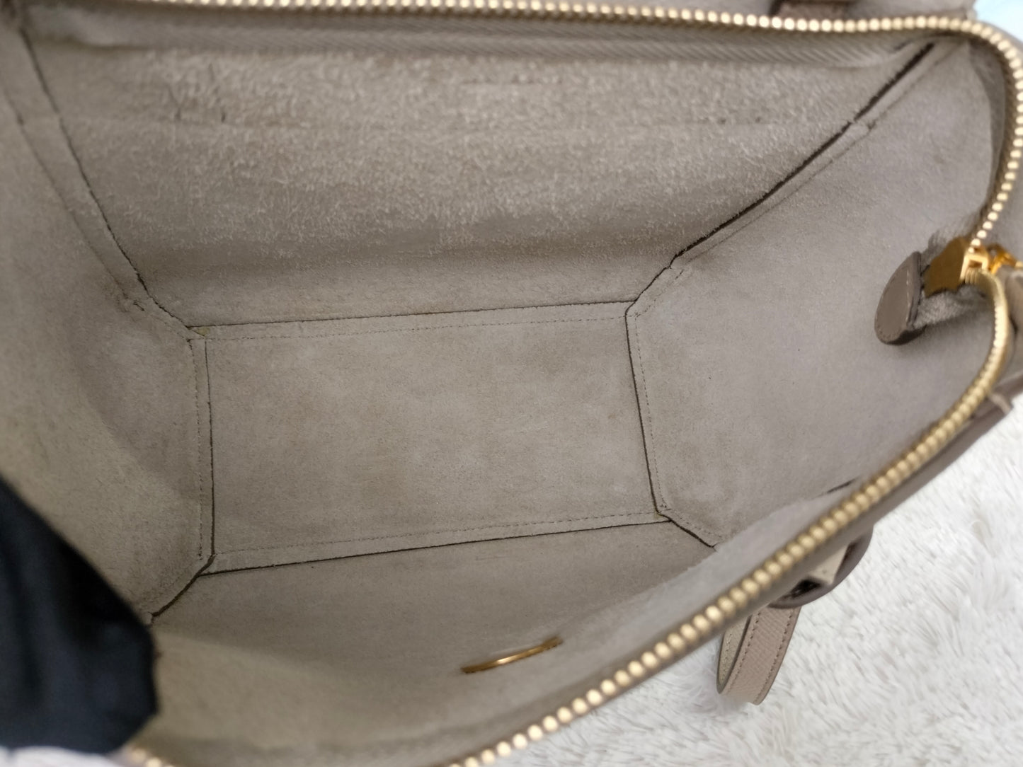 Celine Nano Belt Grained Light Taupe GHW 2019