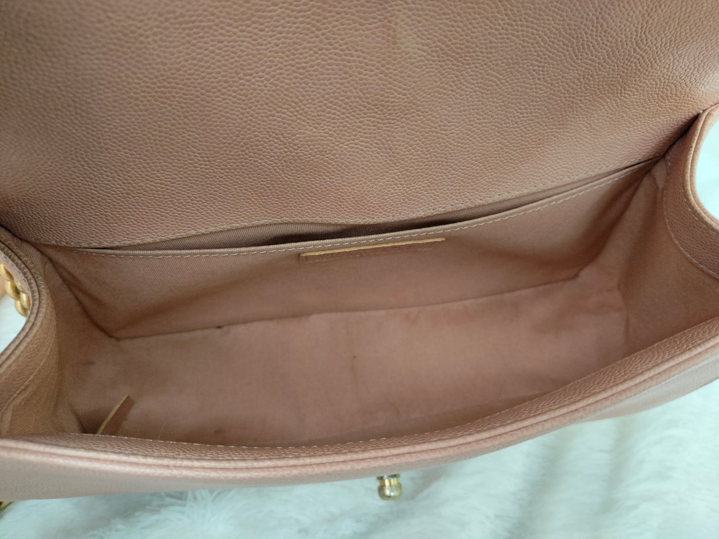 Chanel Boy 25 Caviar Salmon GHW #25
