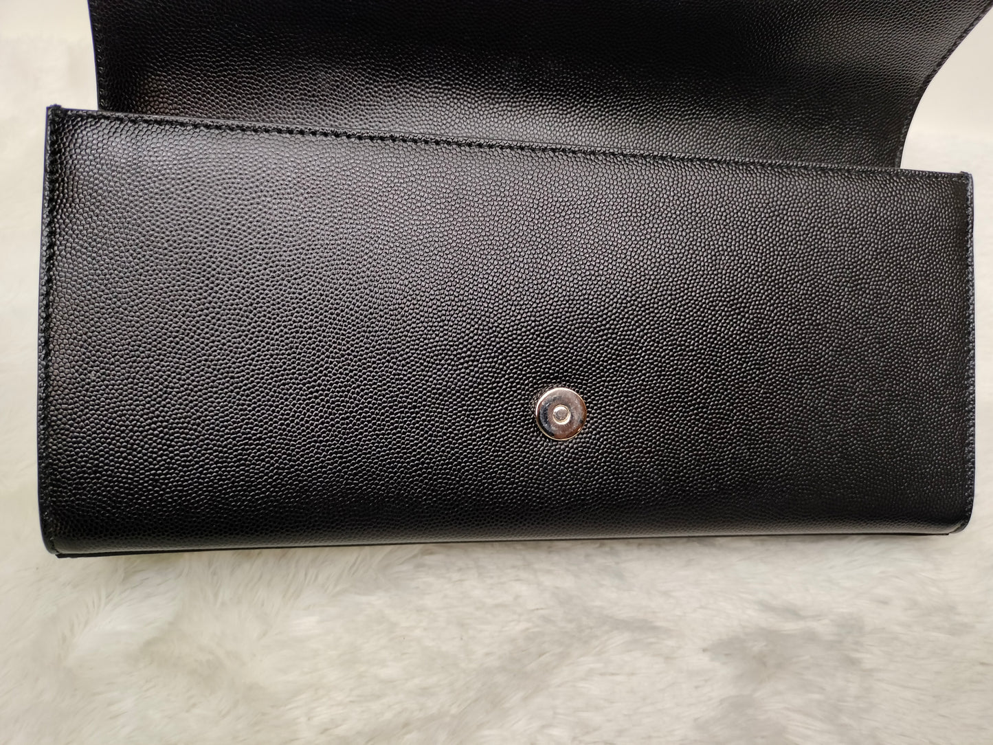 YsL Kate Cassandre Clutch Studded Grained Black SHW 2014