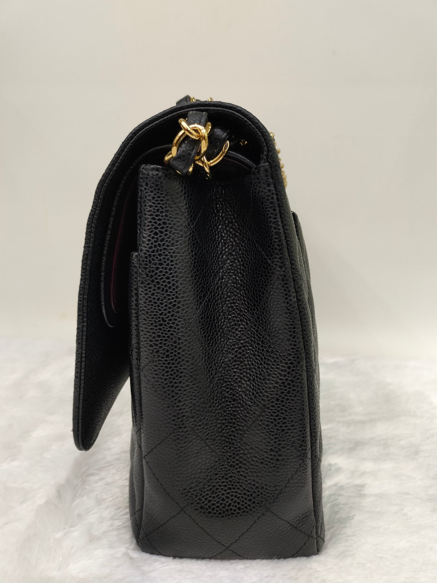 Chanel Maxi Caviar Black GHW DF #20