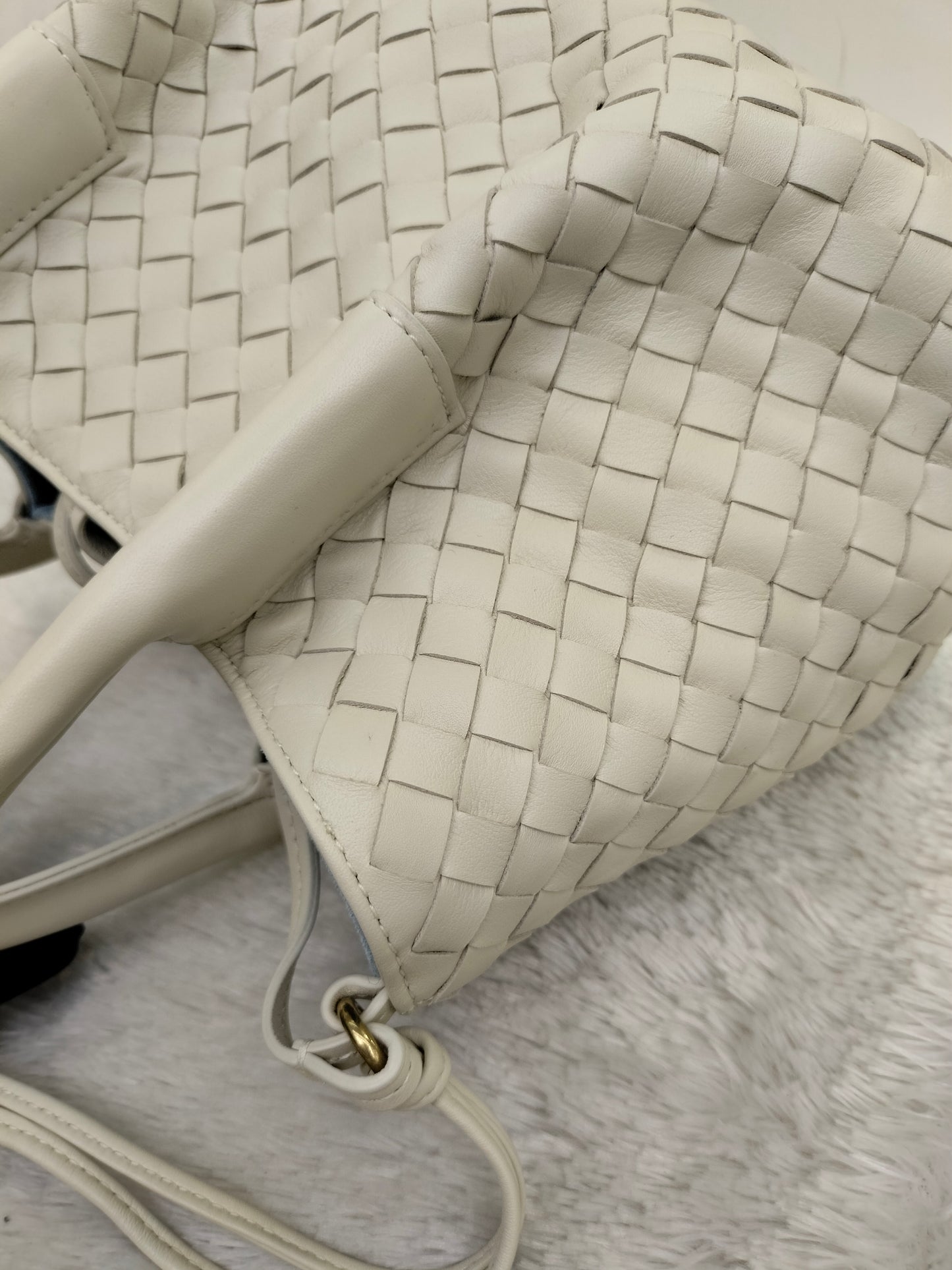 *NEW* Bottega Veneta Small Pinacoteca Tote Sea Salt Ice GHW