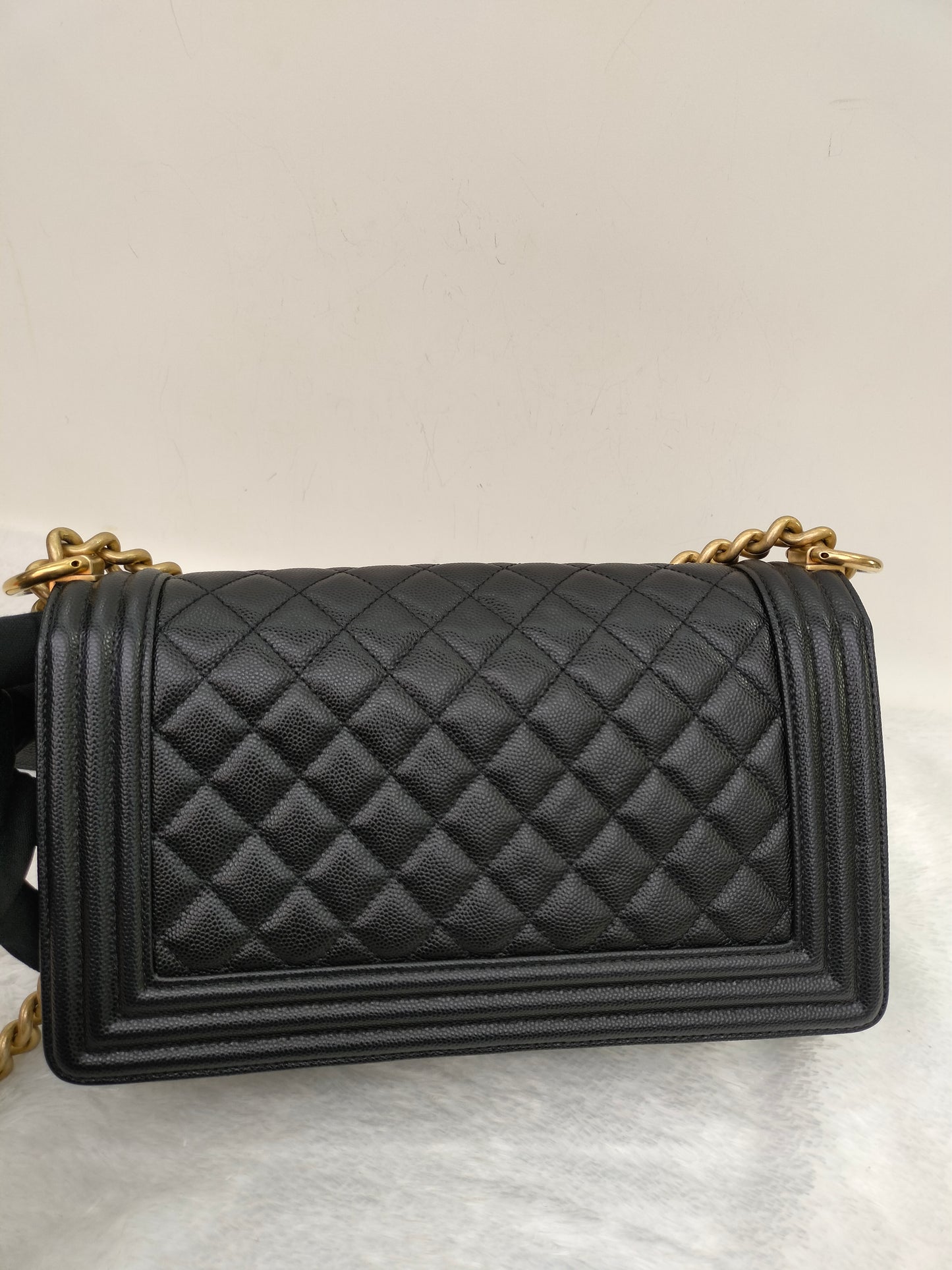 Chanel Boy 25 Caviar Black GHW #29