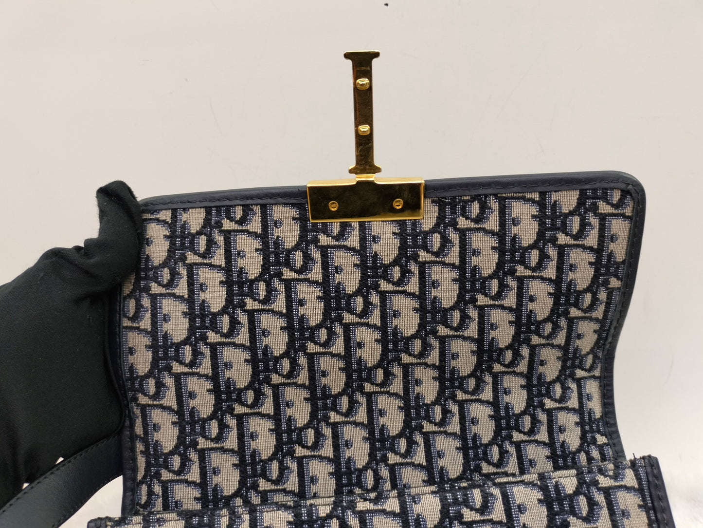 Dior Montaigne 30 Medium Oblique Navy GHW 2022