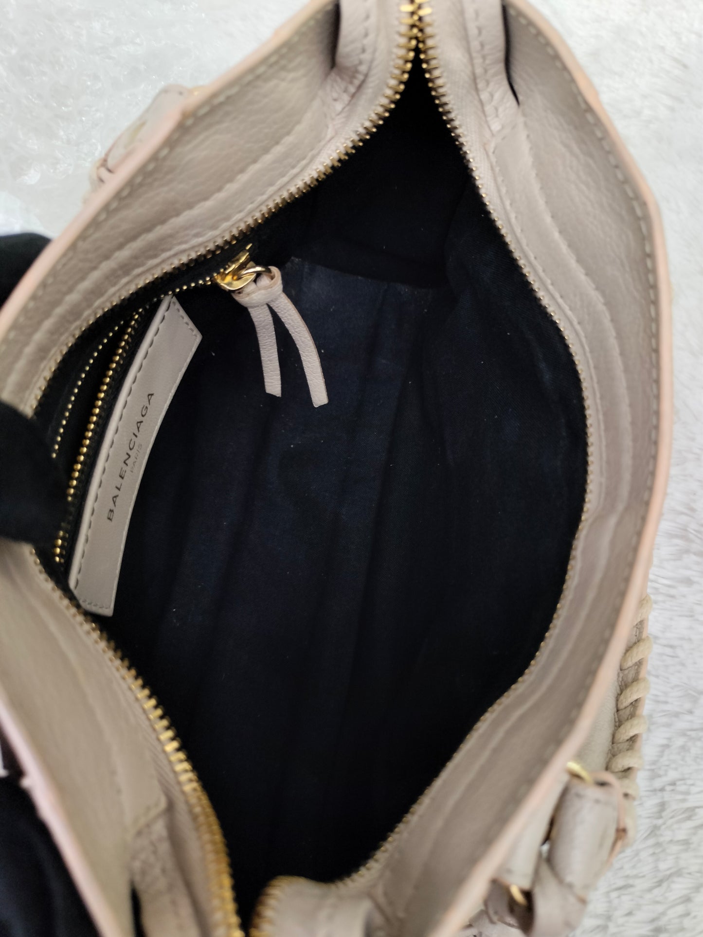 Balenciaga Mini City Edge Pink Beige GHW