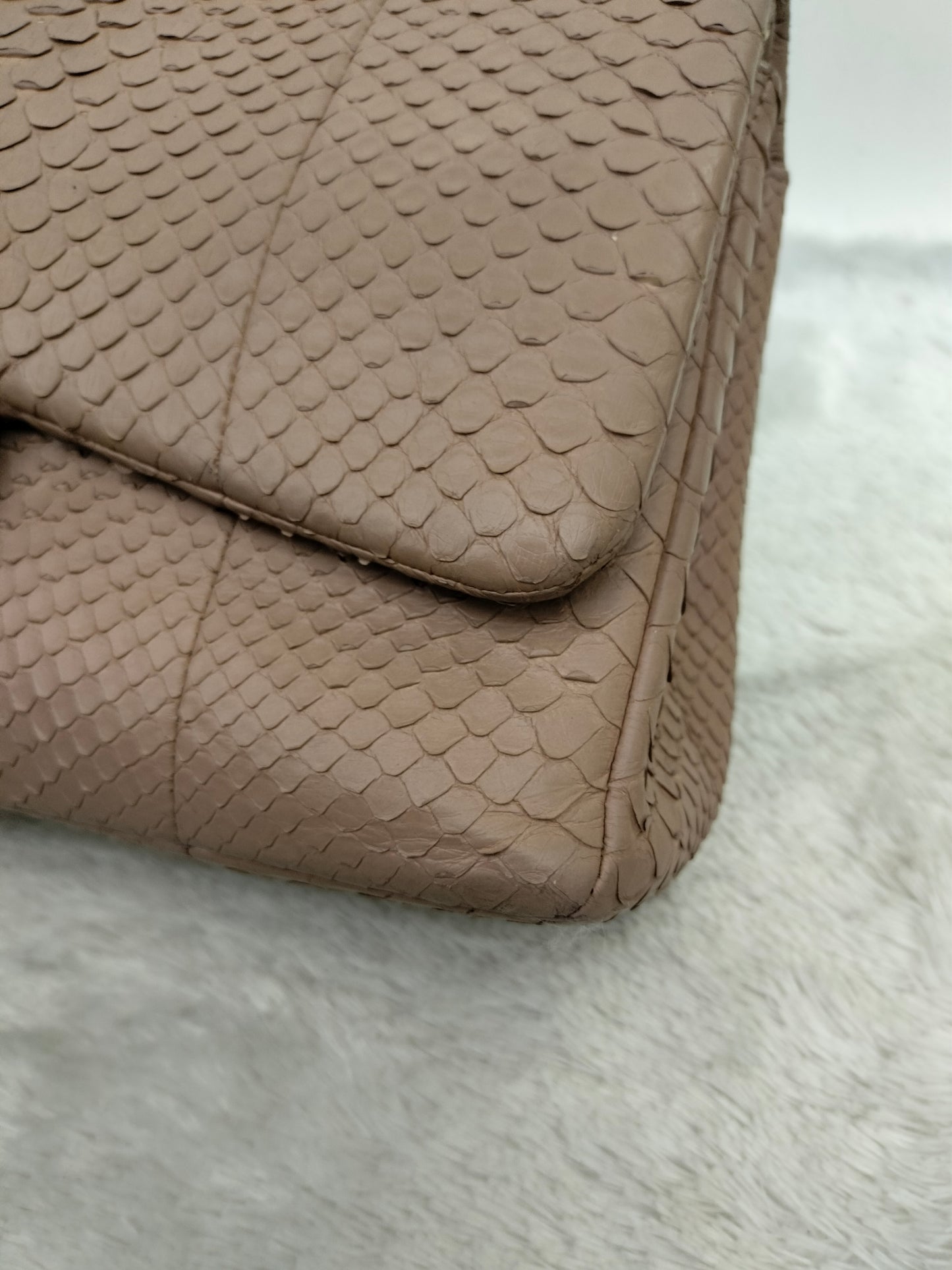 Chanel Jumbo Python Caramel GHW DF #18