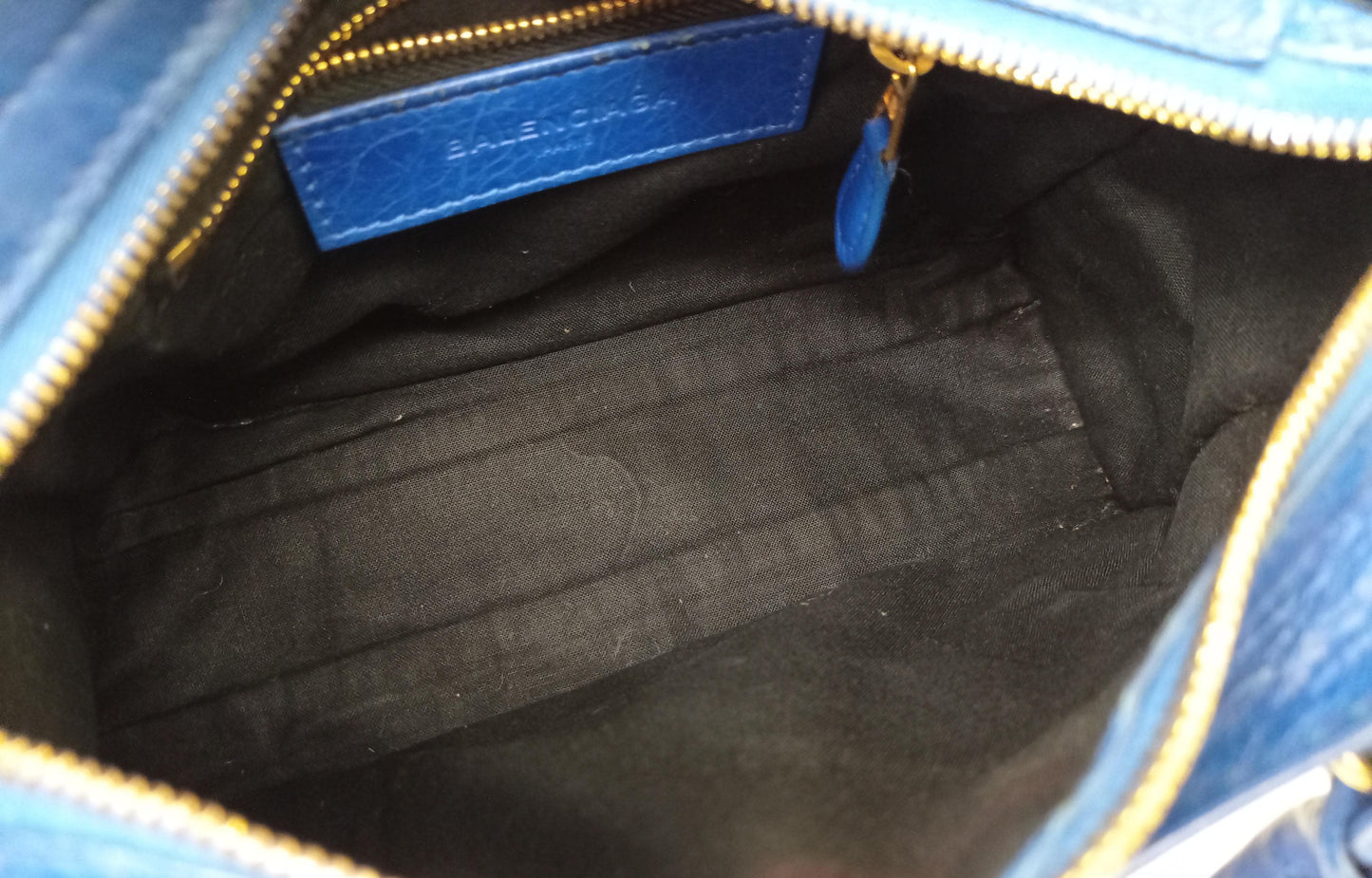 Balenciaga Mini City Blue GHW 2015