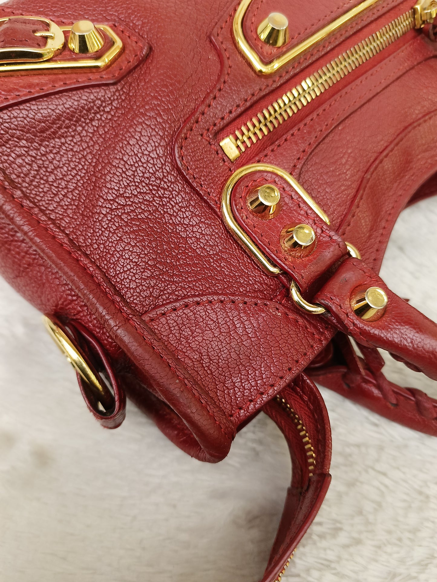 Balenciaga Mini City Edge Red GHW 2021