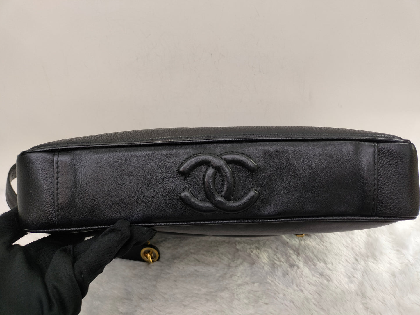 Chanel Timeless Tote Shoulder Caviar Calfskin Black GHW (broken holo)