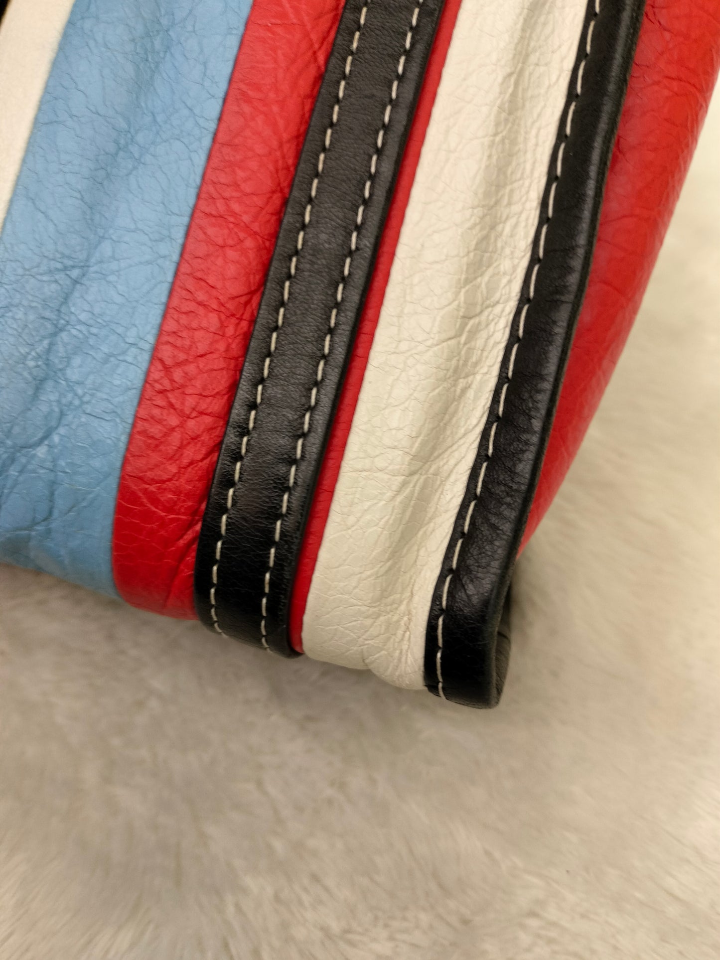 Balenciaga Bazaar XXS Stripe Tote Bicolor SHW