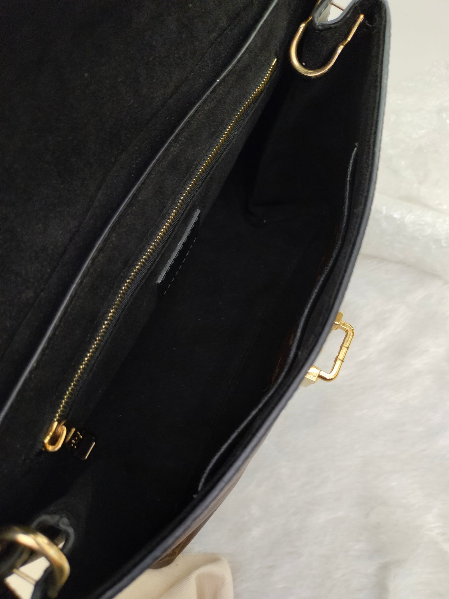 LV One Handle Flap Bag MM Monogram Noir 2016