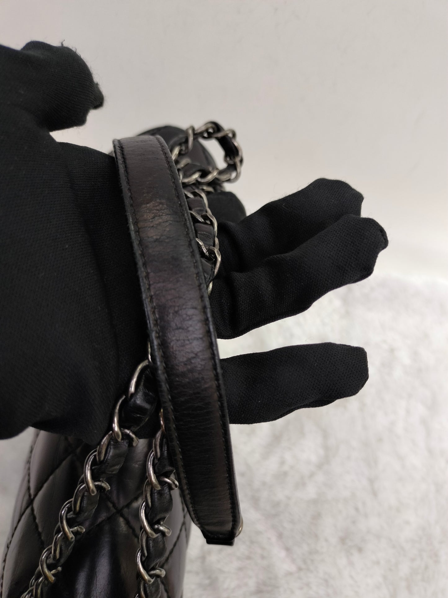 Chanel Day Trip Flap Calfskin Black RHW #22