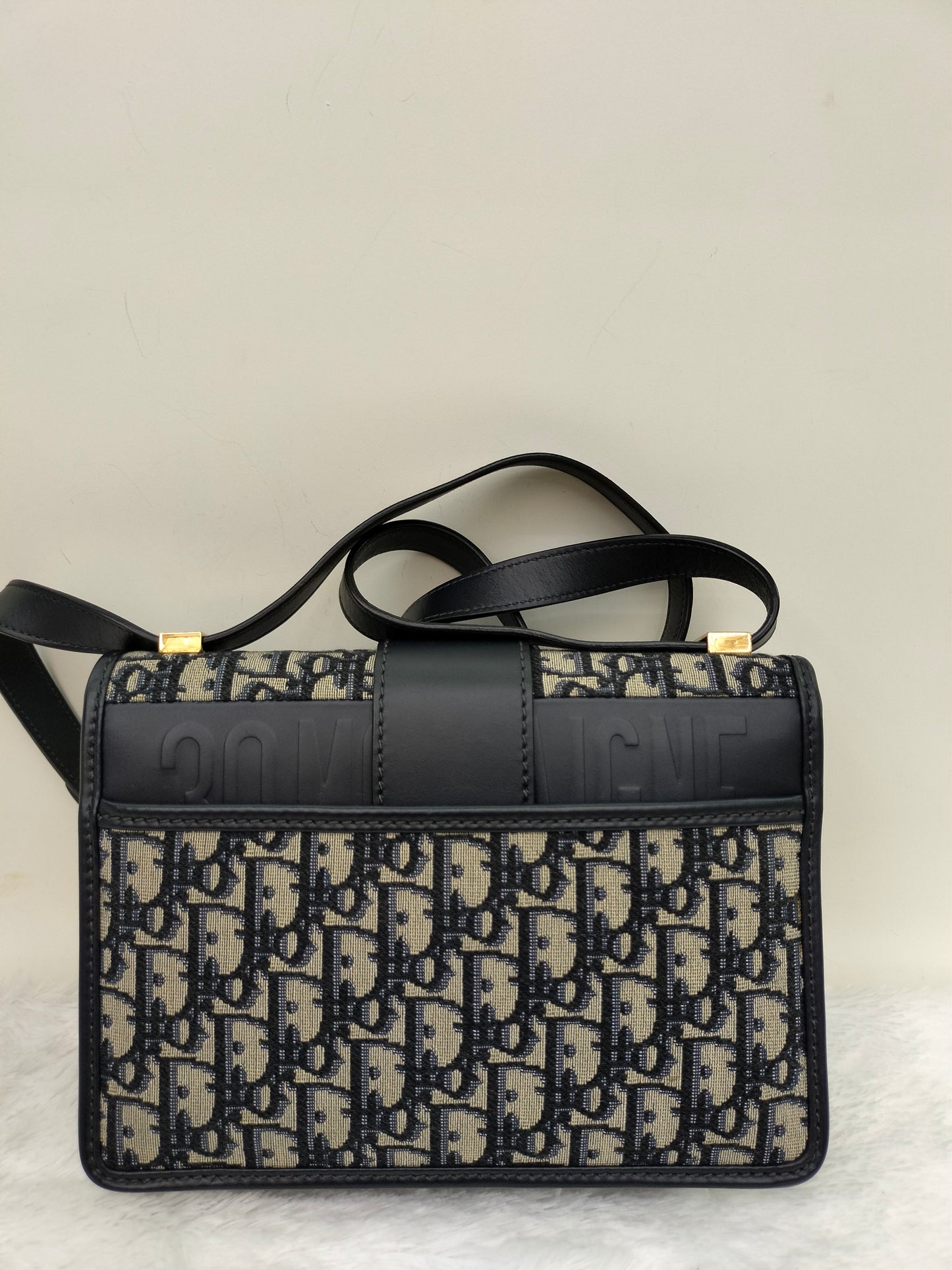 Dior Montaigne 30 Medium Oblique Navy GHW 2019