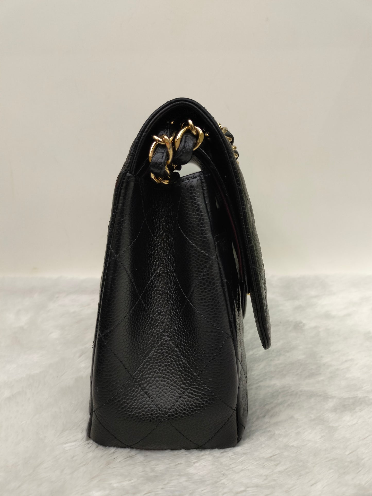 Chanel Jumbo Caviar Black GHW DF #18