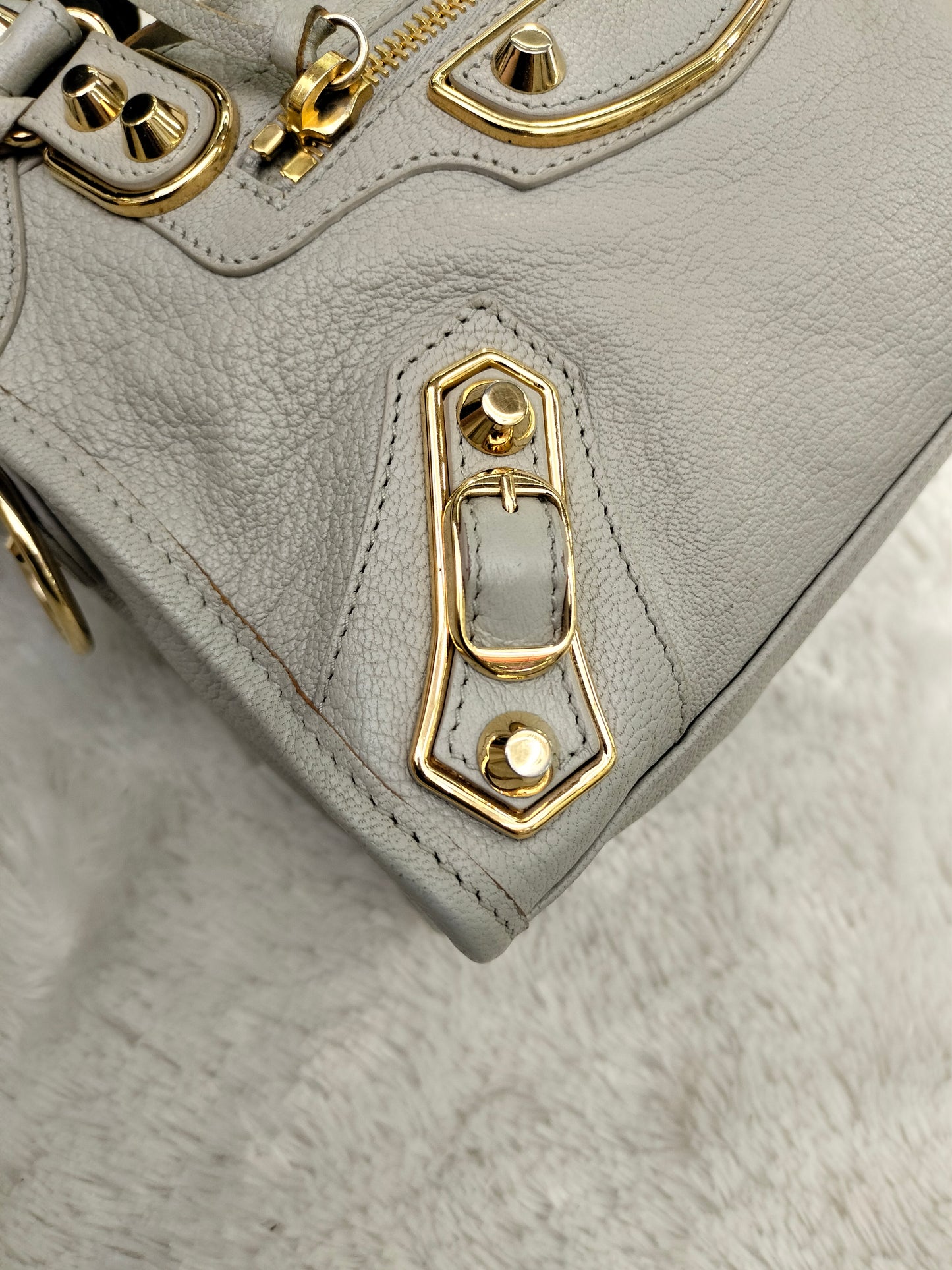 Balenciaga Mini City Edge Grey GHW