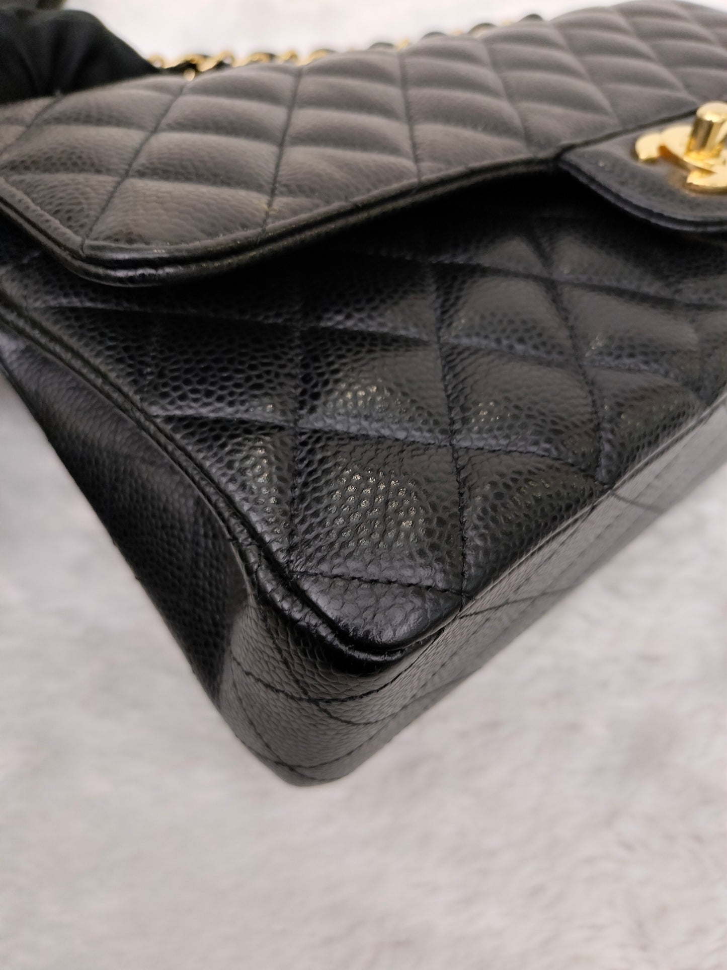Chanel Medium Caviar Black GHW DF #29