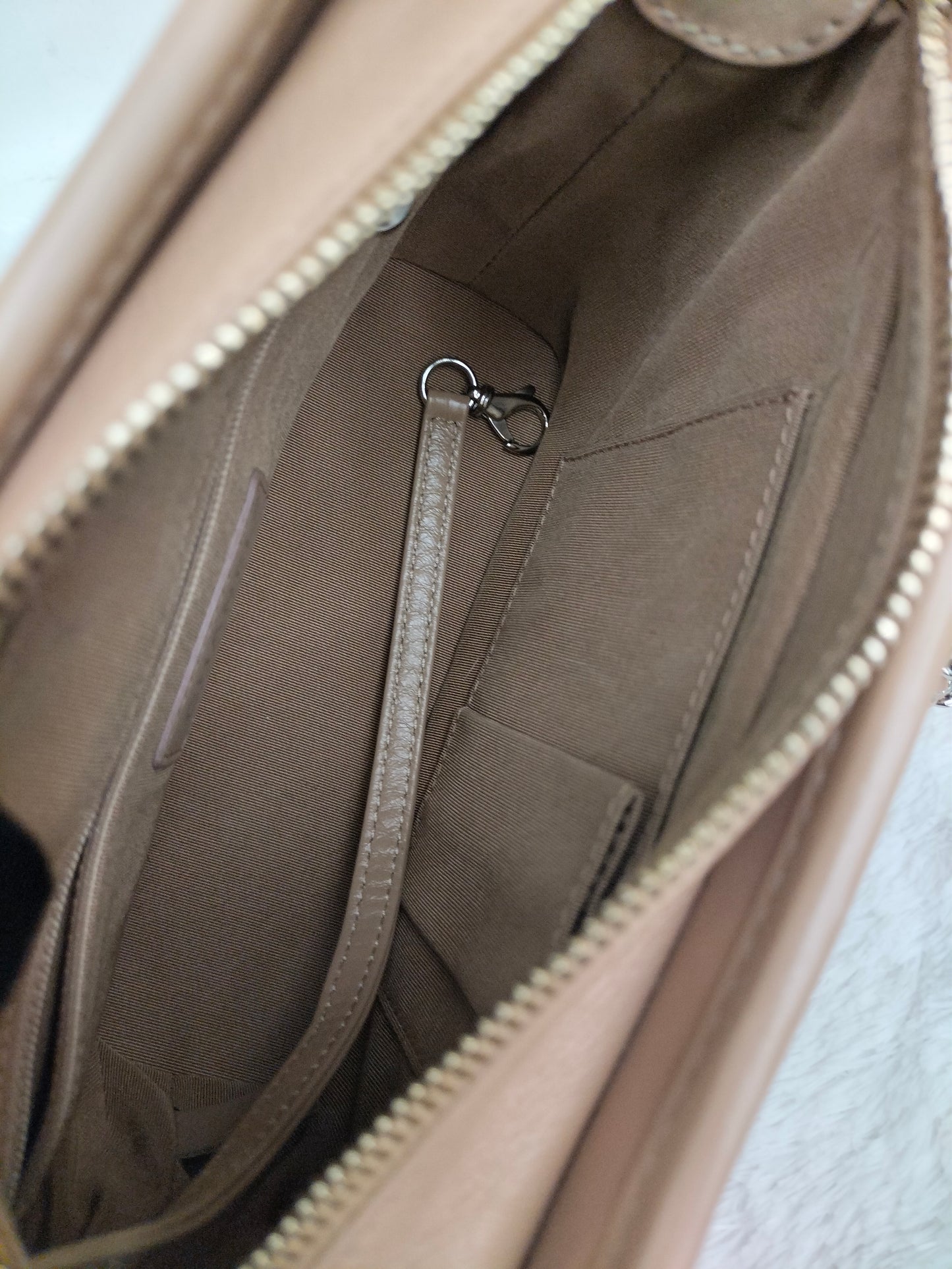 Chanel Gabrielle Small Chevron Beige GHW #29