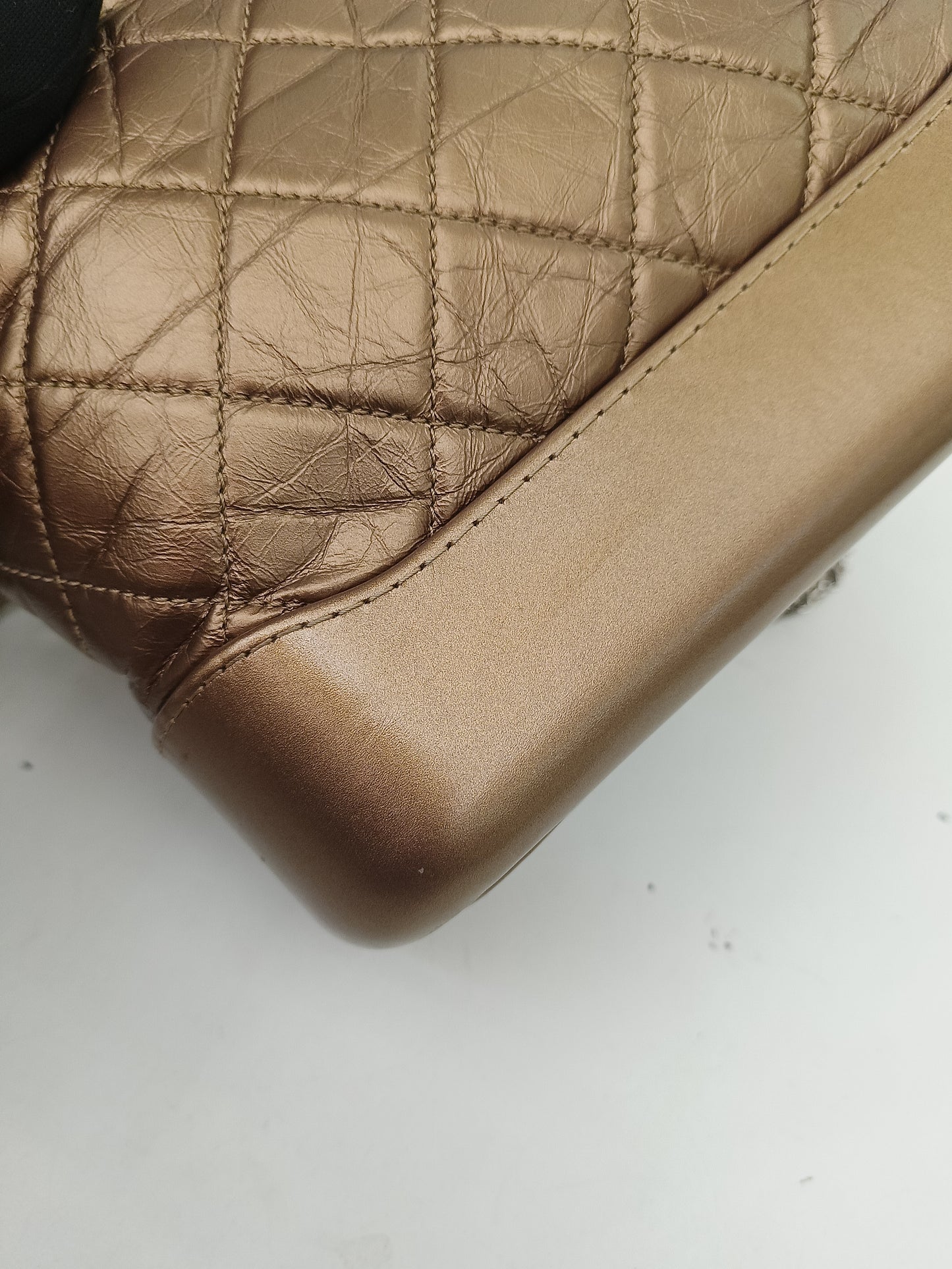 Chanel Gabrielle Small Calfskin Bronze #23