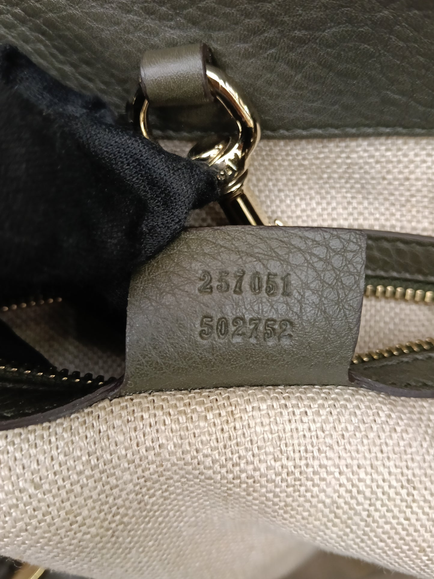 Gucci Tote Greenwich Medium Python Khaki GHW