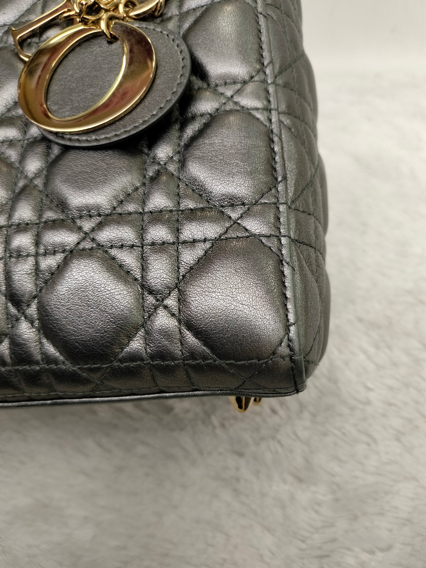 Lady Dior Small Gun Metal GHW 2019