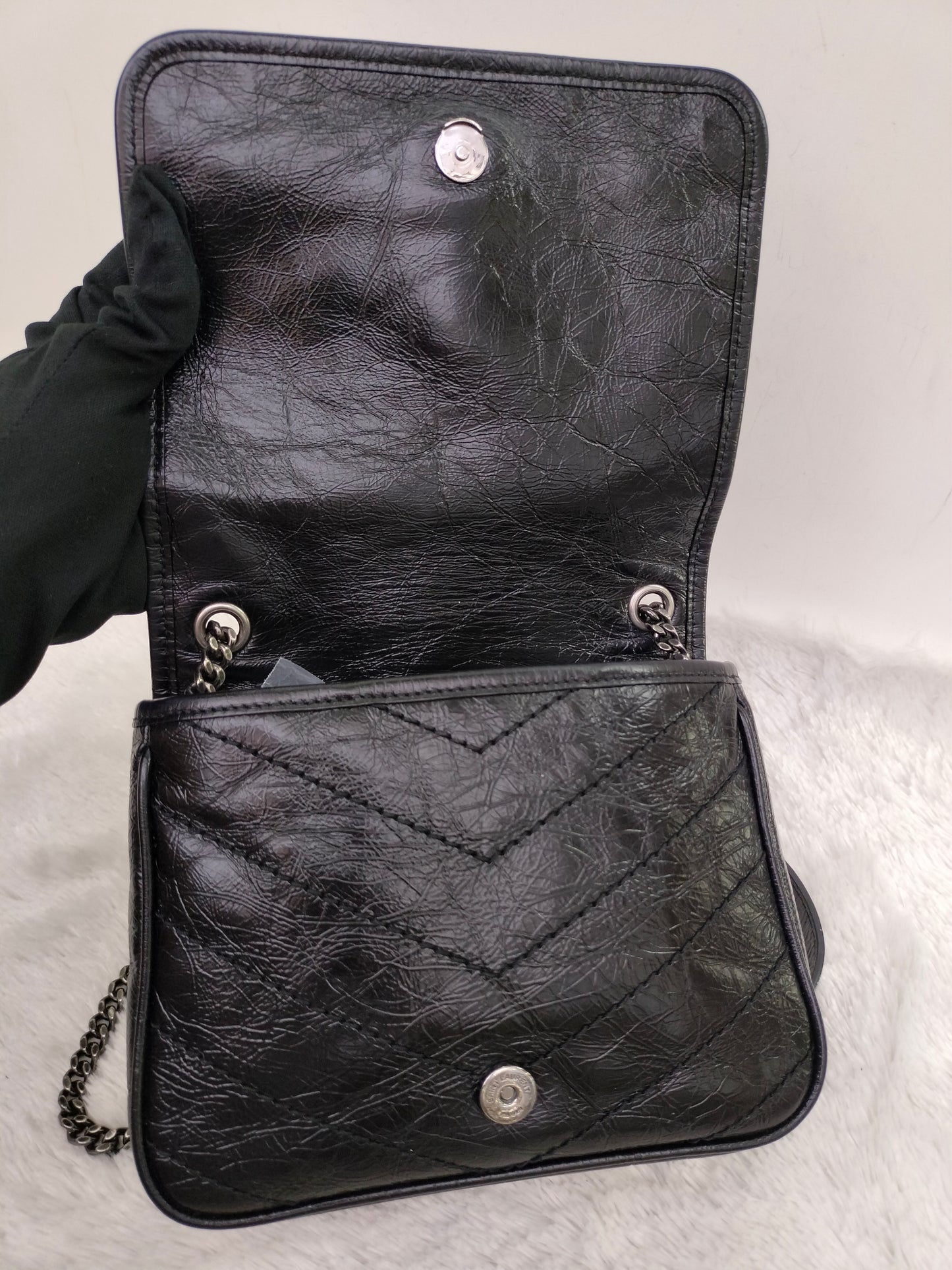 YsL Niki WOC Calfskin Black RHW 2019