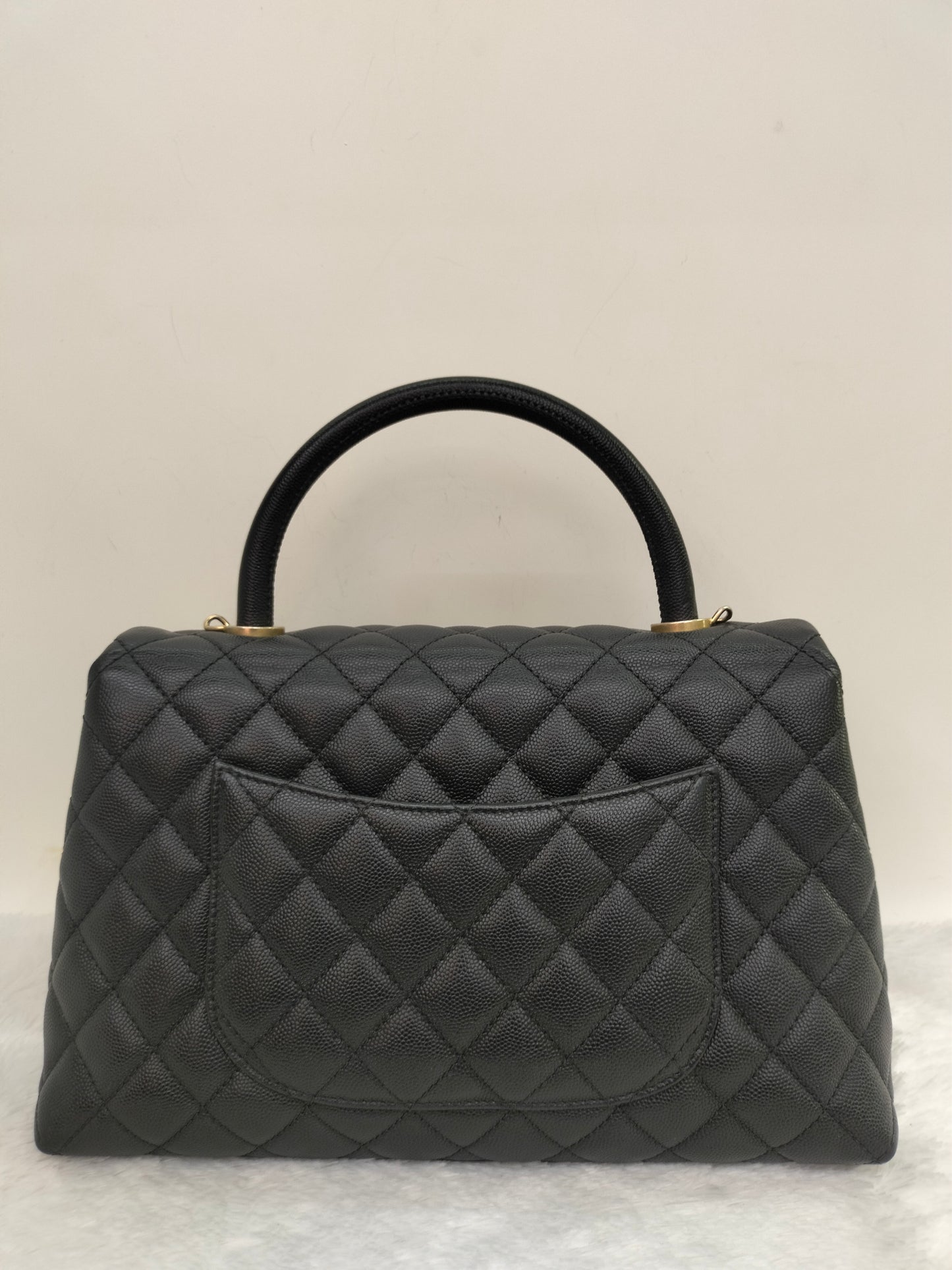 Chanel Coco Handle Medium Caviar Black GHW #25