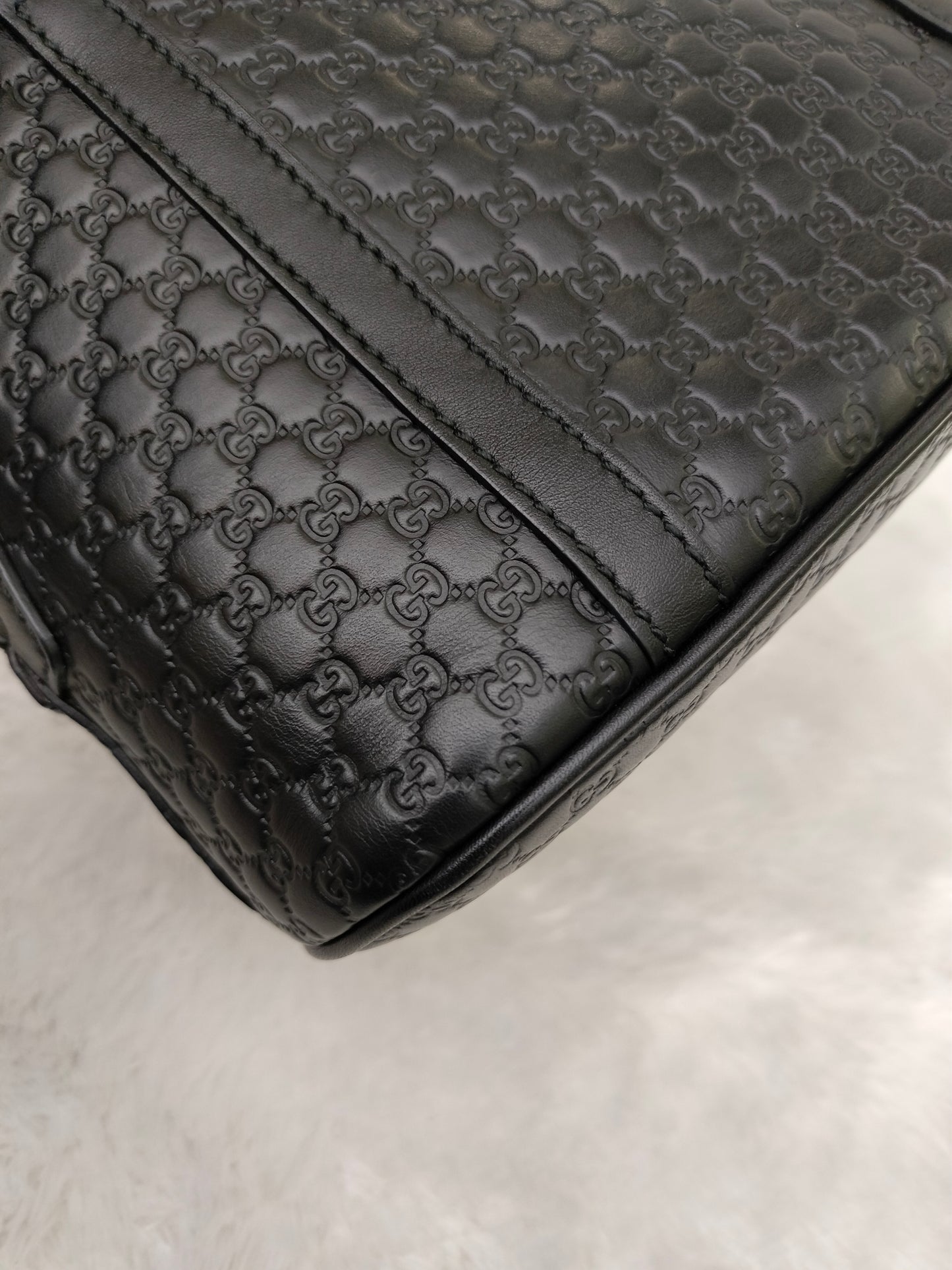 Gucci Micro Guccissima Dome Black GHW