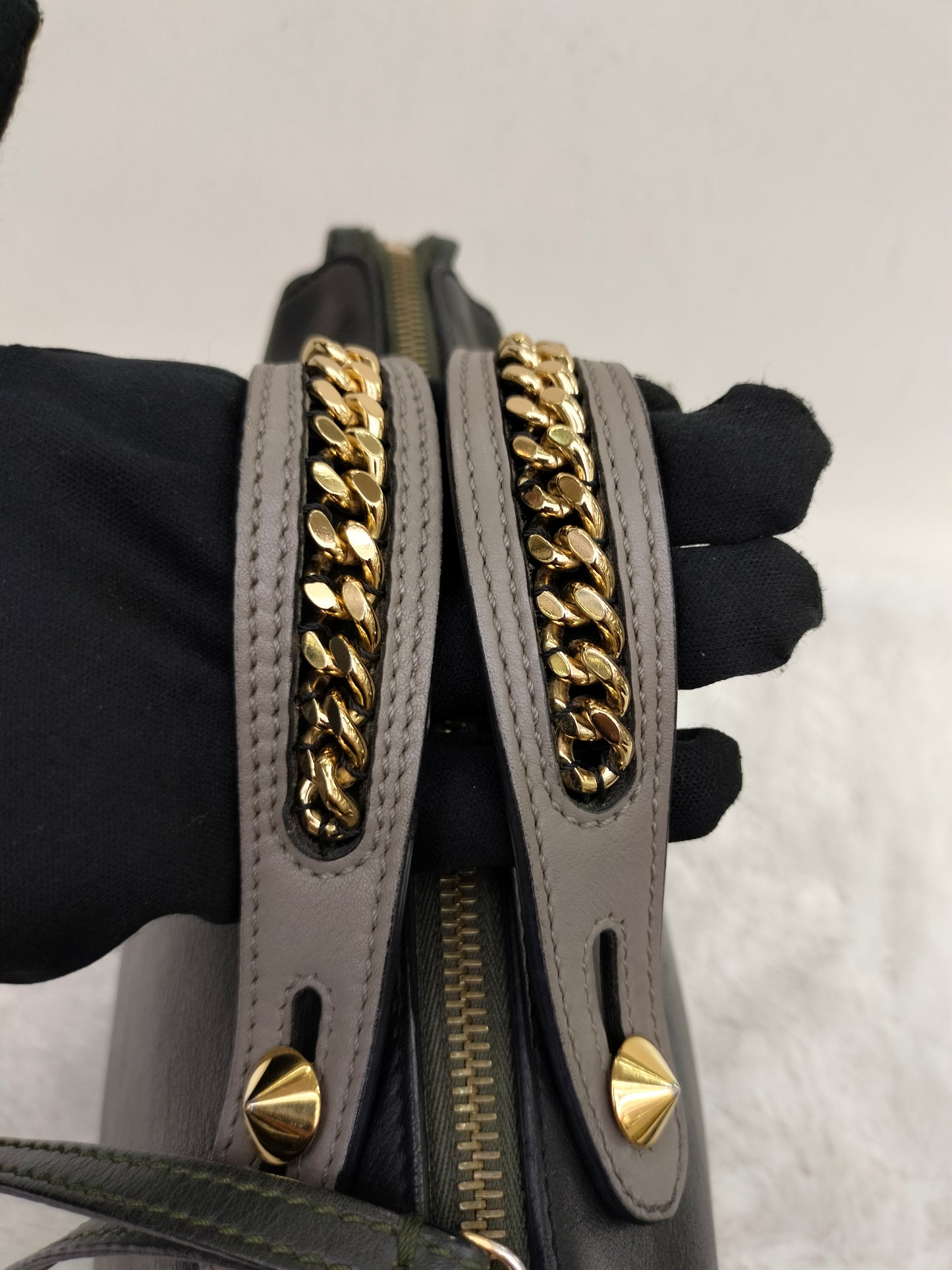 Fendi BTW Medium Black Chain GHW