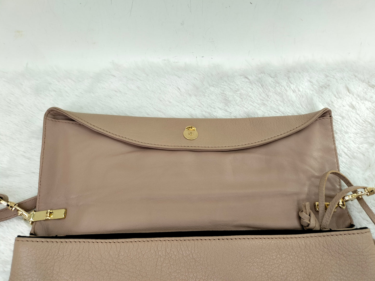 Balenciaga Envelope Clutch Rose De Sable GHW