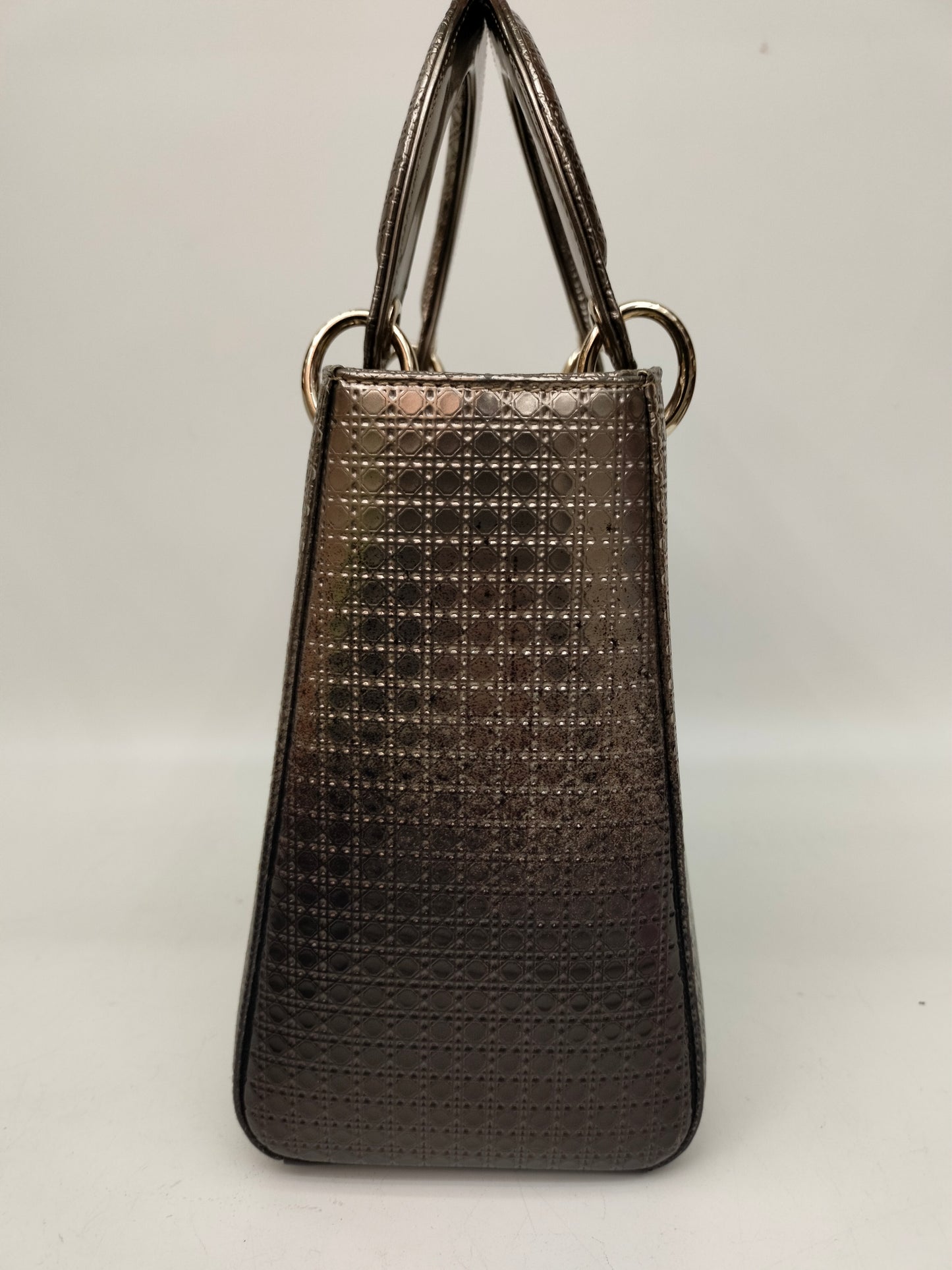 Lady Dior Medium Cannage Ombre Gold GHW 2016