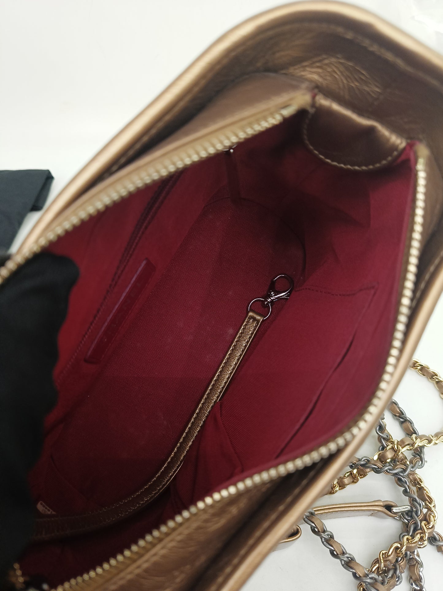 Chanel Gabrielle Small Calfskin Bronze #23
