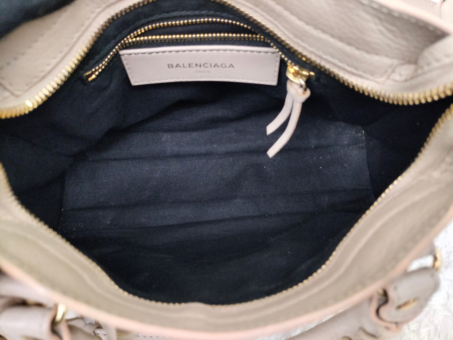 Balenciaga Mini City Edge Pink Beige GHW