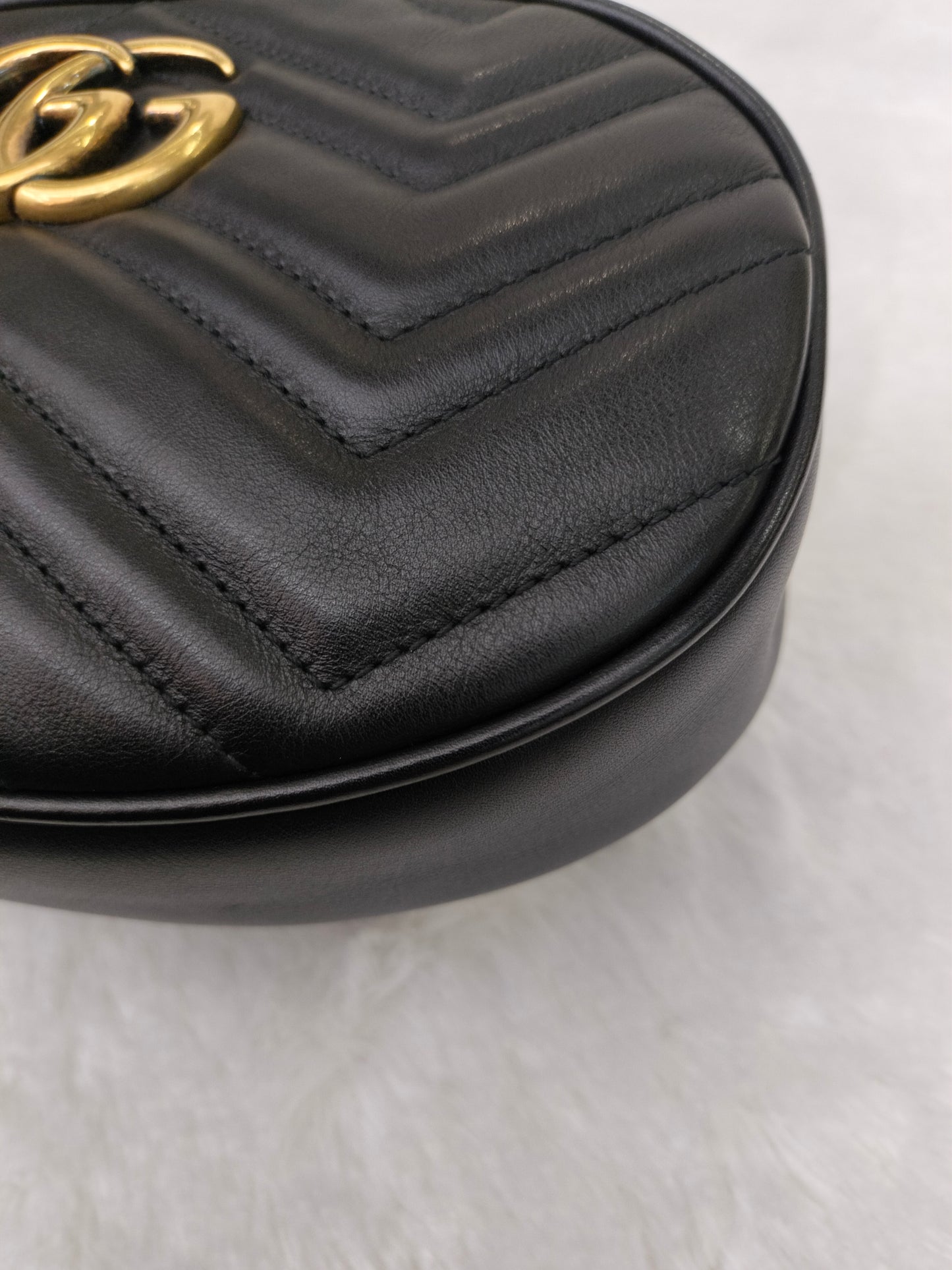 Gucci Marmont Belt Bag Black GHW