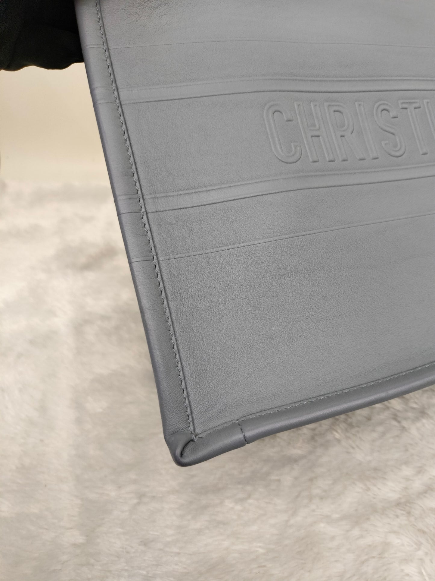 Dior Tote Book Medium Embossed Grey 2020