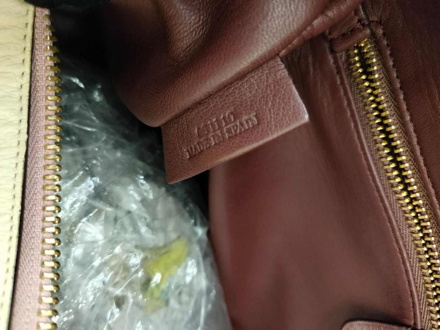Loewe Fusta Ostrich Anagram Beige Brown GHW 2011