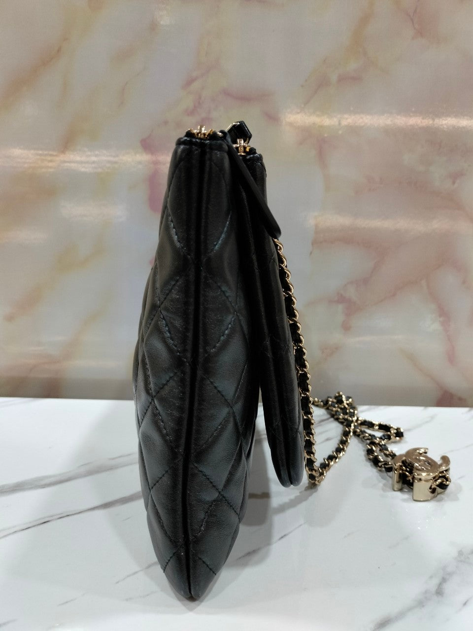 *Neverbeen Used* Chanel Double Case Black Lambskin GHW #29