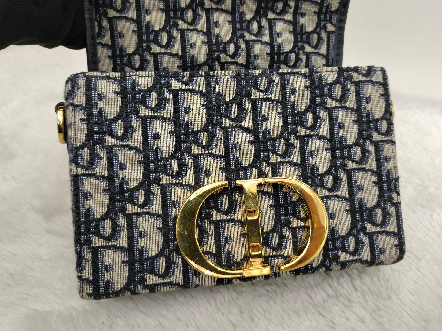 Dior Montaigne Box Oblique Navy GHW 2020