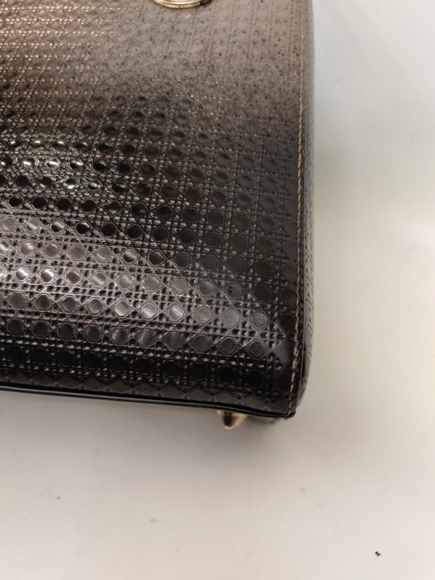 Lady Dior Medium Cannage Ombre Gold GHW 2016