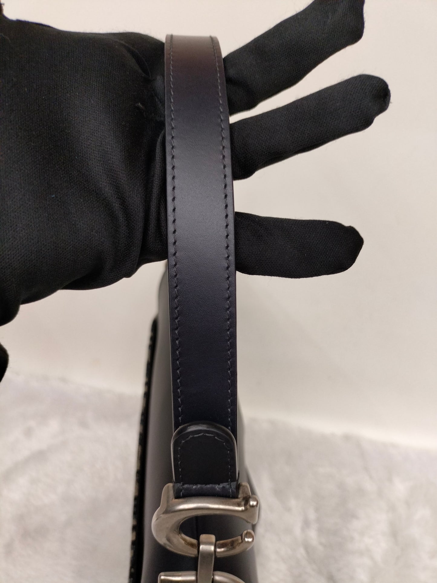 Dior Saddle Medium Jacquard Oblique Black SHW 2024