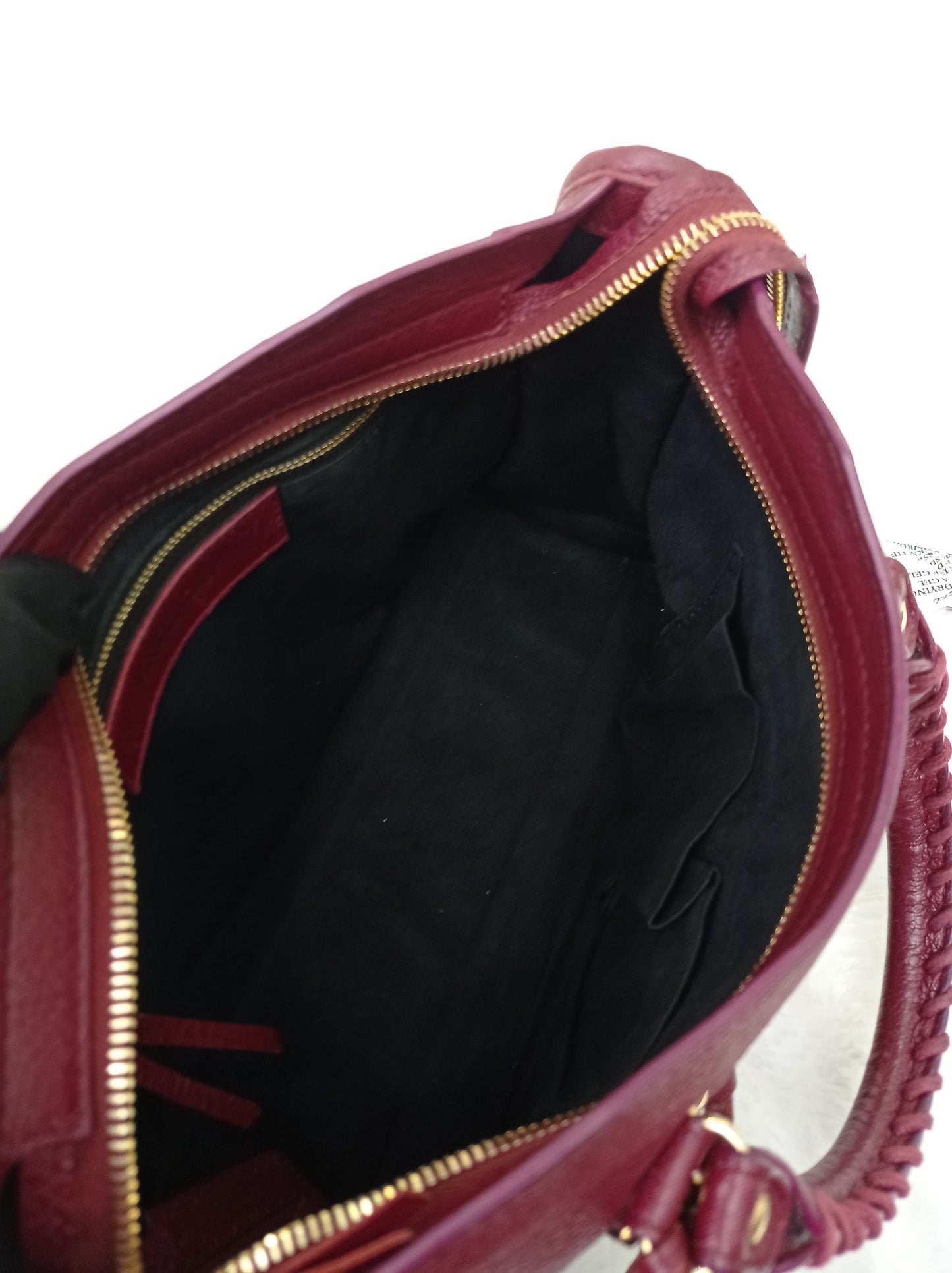 Balenciaga Small City Edge Burgundy GHW 2017