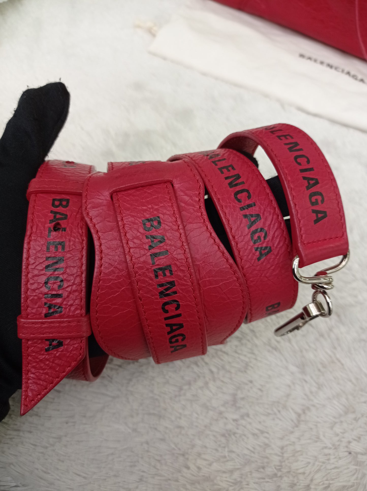 Balenciaga Small City Classic Red SHW