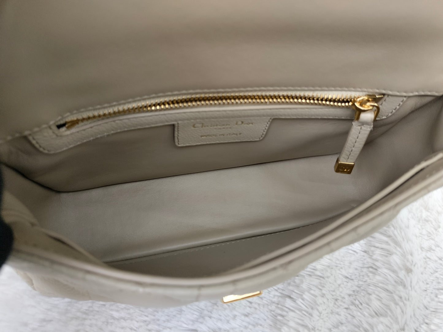 Dior Caro Small Supple Cannage Beige GHW 2023