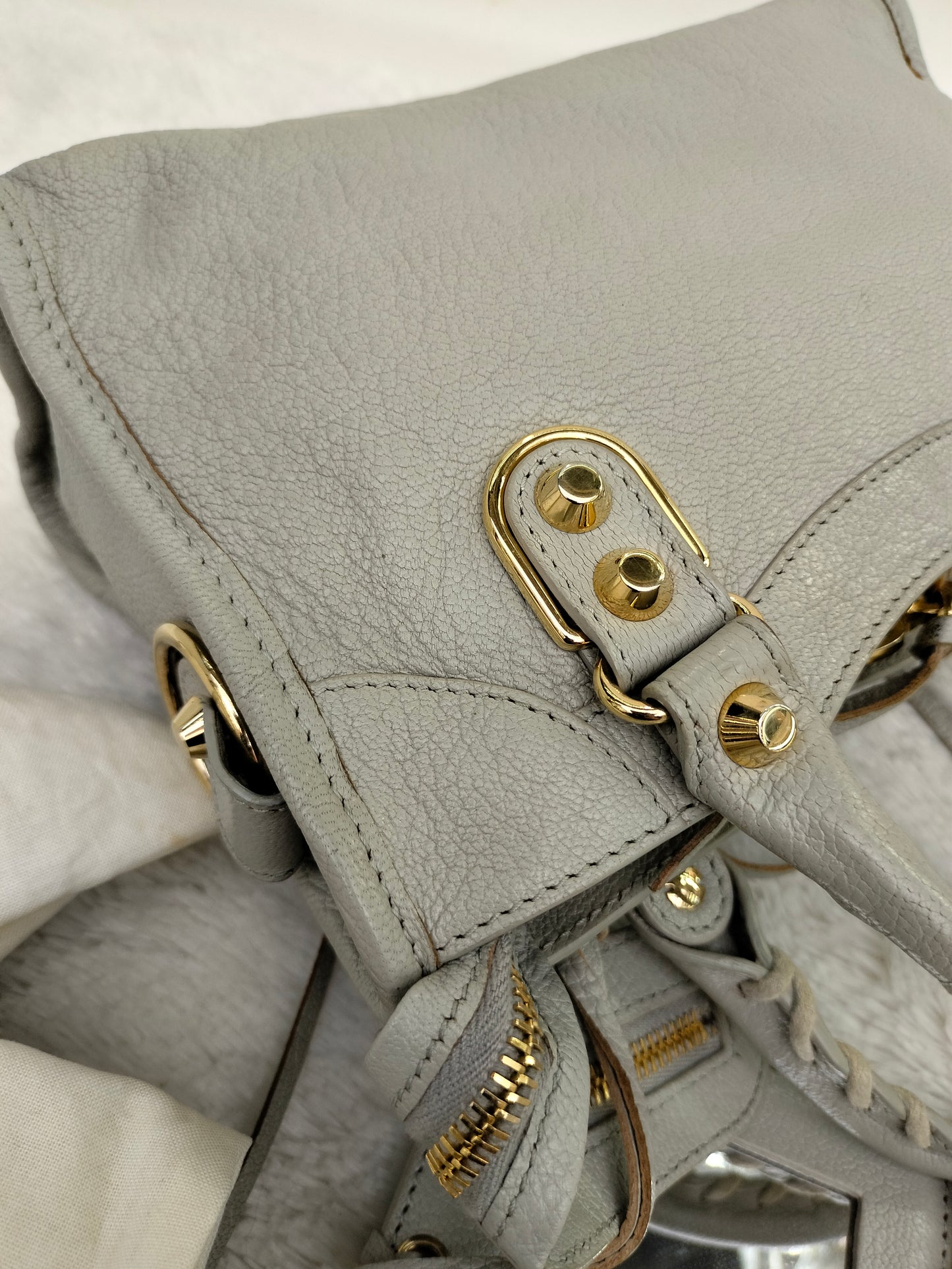 Balenciaga Mini City Edge Grey GHW