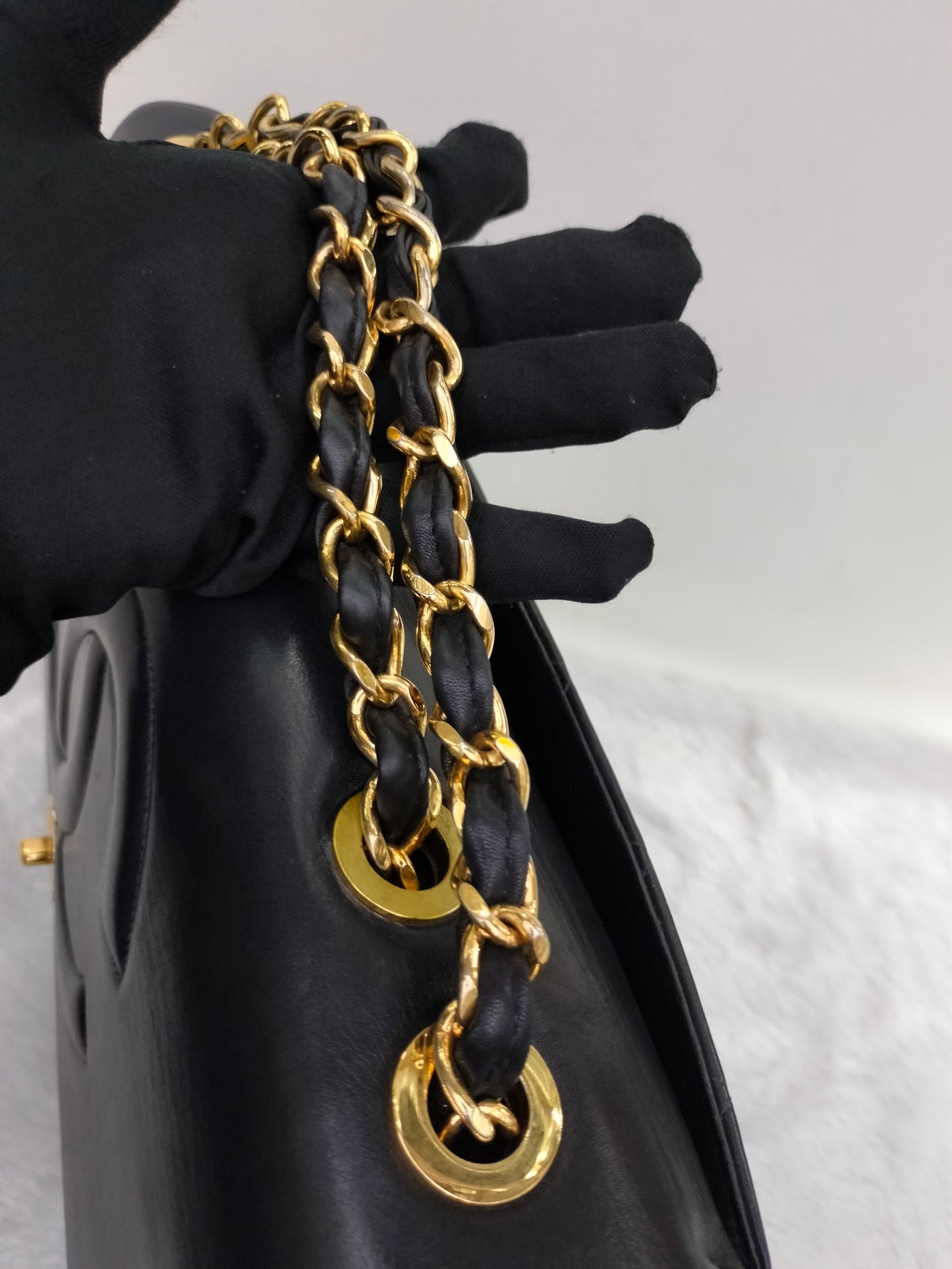 Chanel Maxi Lamb Vintage Black GHW SF #2
