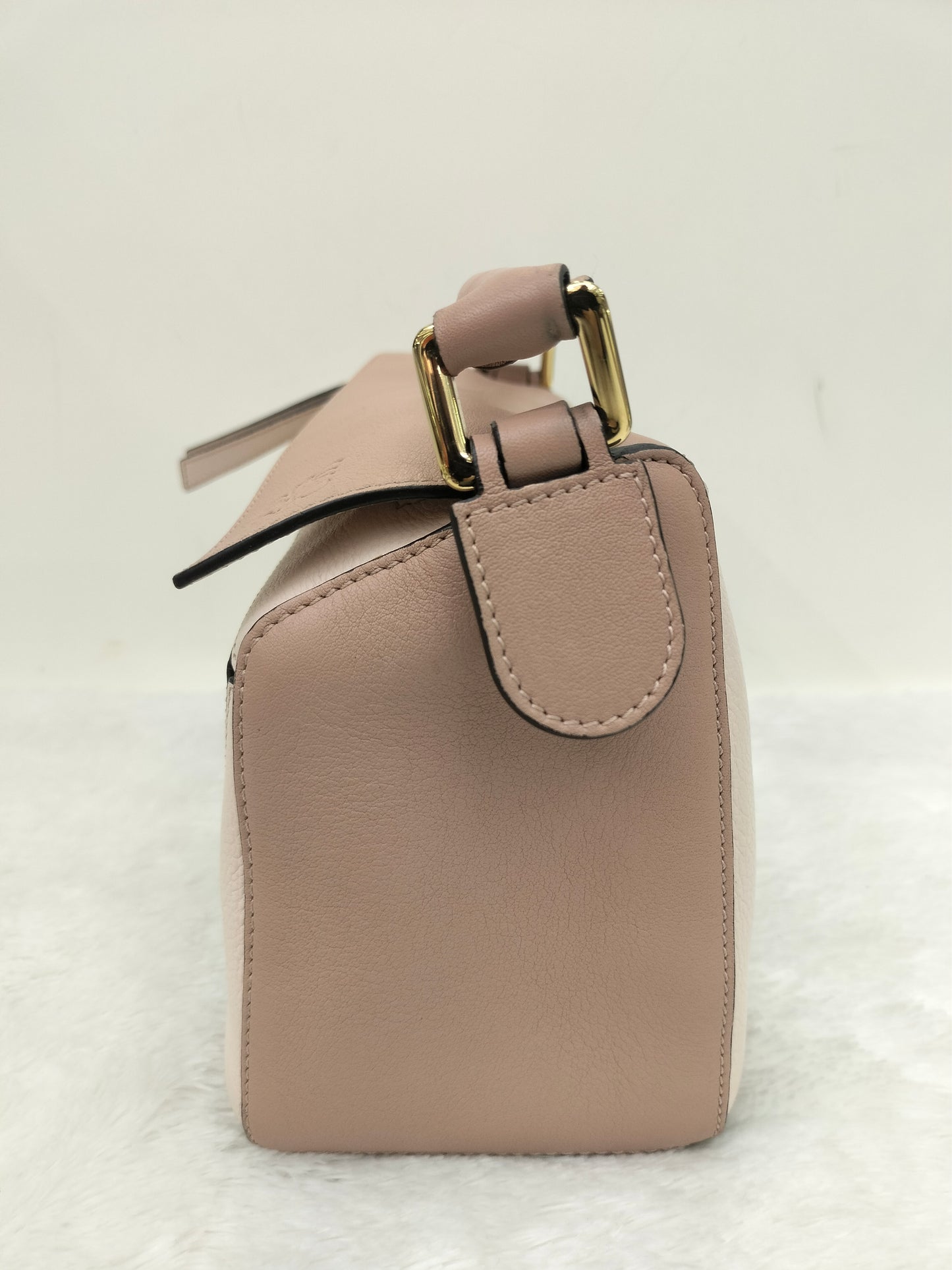 Loewe Puzzle Small Nude Blush Mix Suede GHW 2017