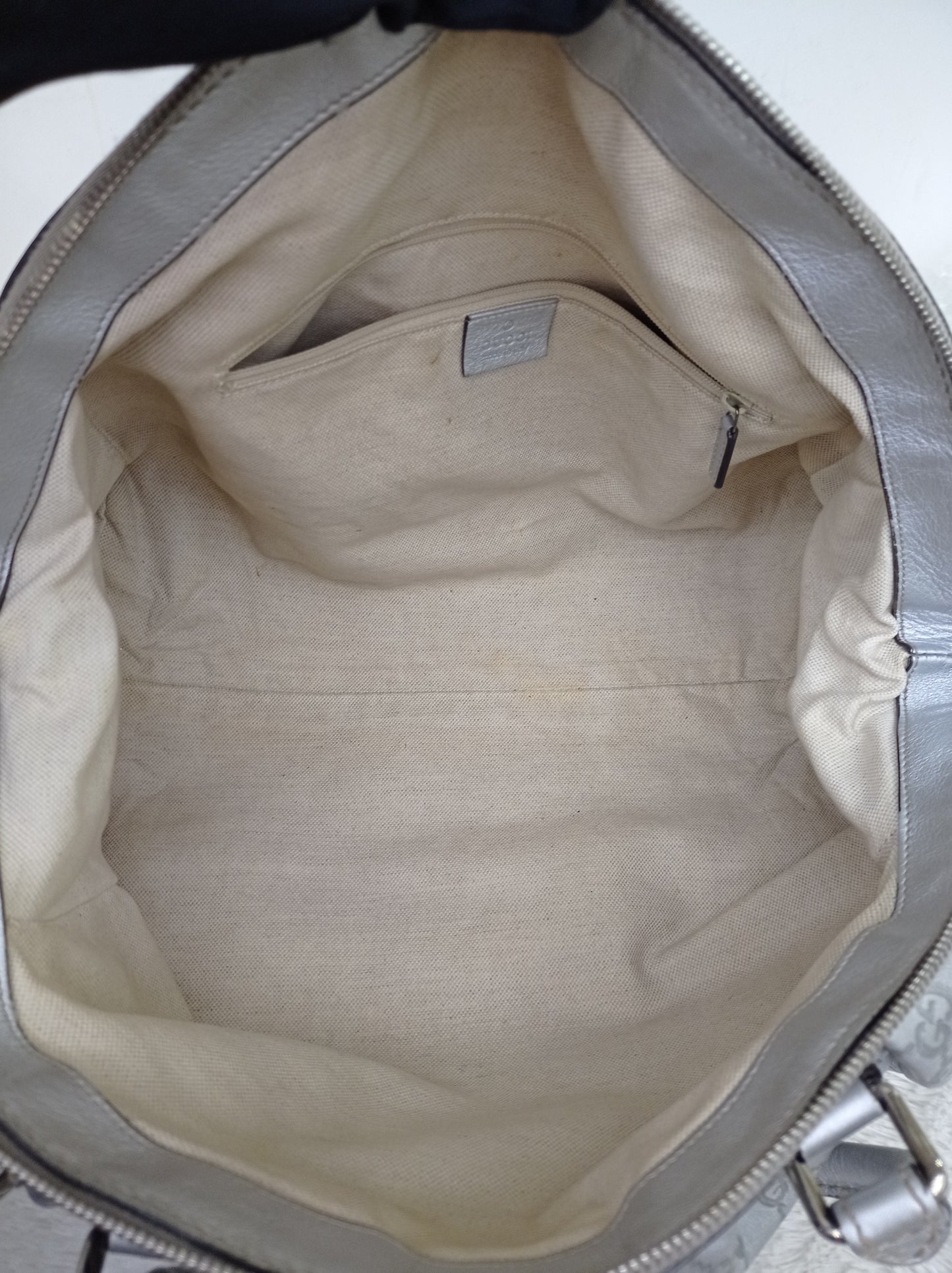 Gucci Boston Borsa Sukey Metallic Silver SHW