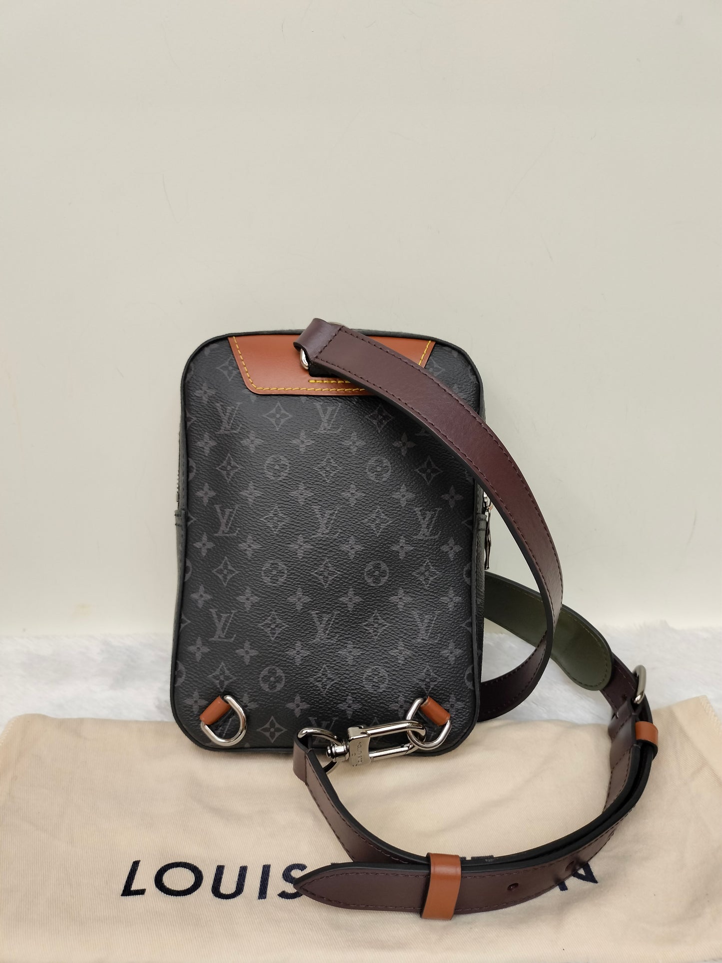 LV Amazone Sling Patchwork Monogram Eclipse Virgil Abloh 2020