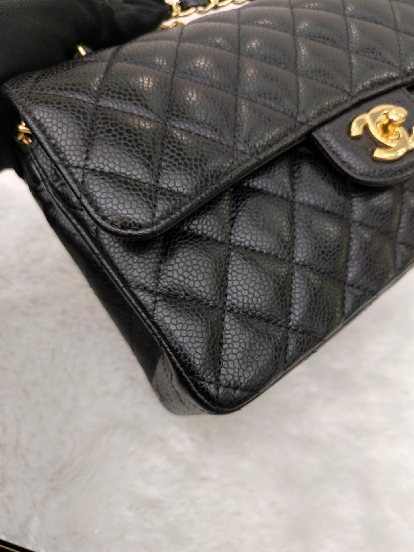 Chanel Small Caviar Black GHW DF #31
