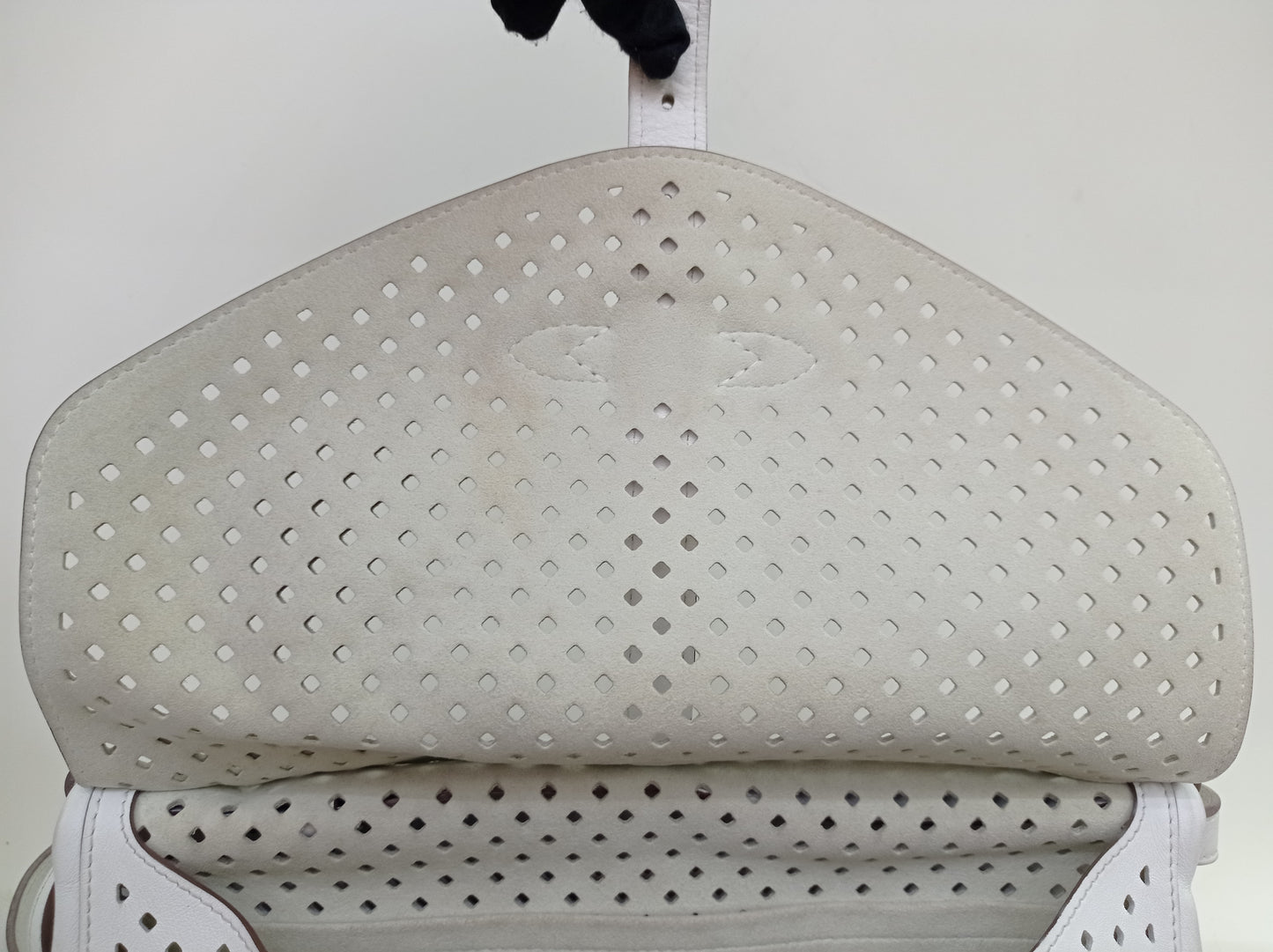 LV Saumur Perforated Limited Edition White Flore